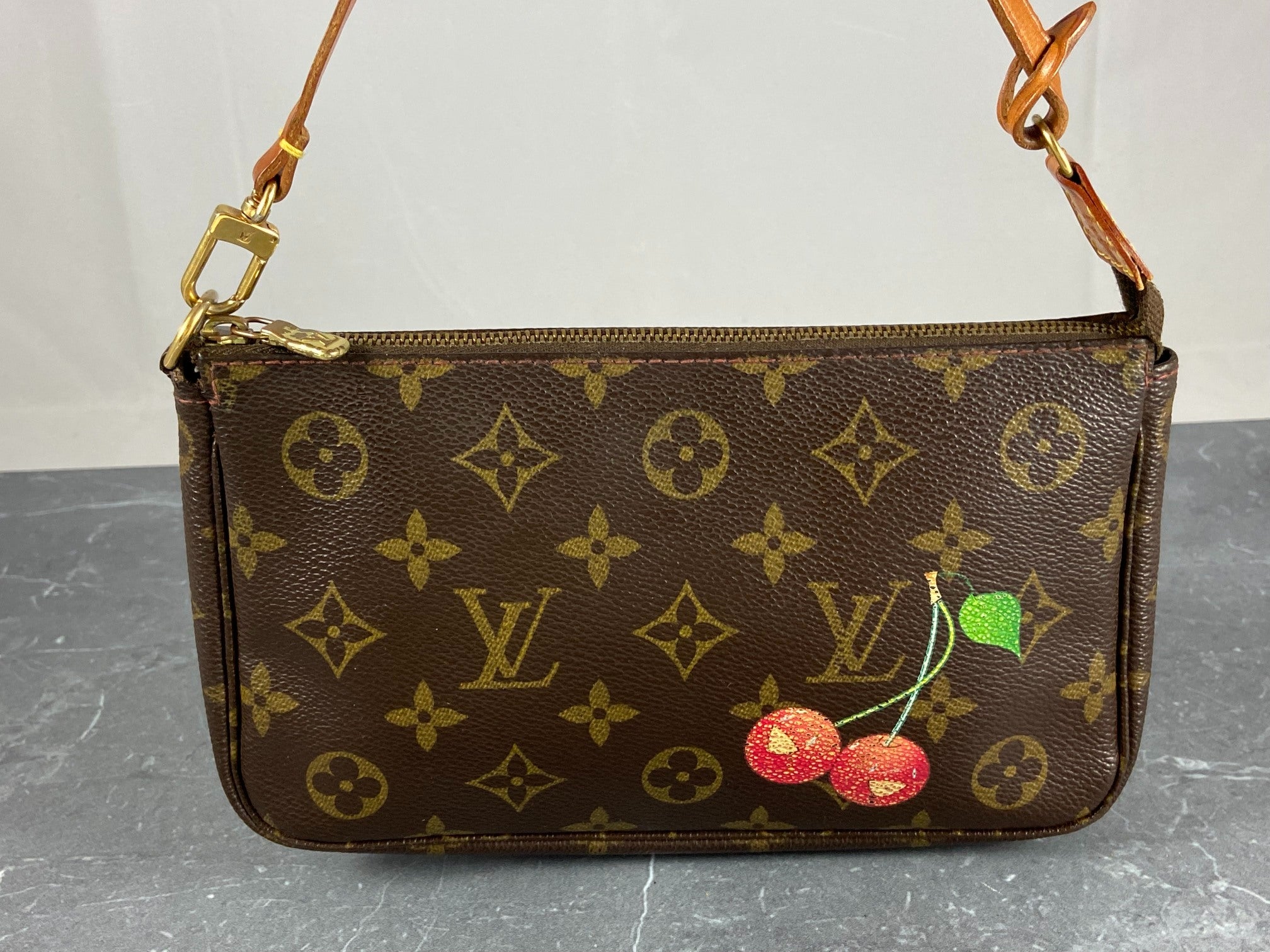 Louis Vuitton Takashi Murakami Cherry Pochette Accessoires Monogram Canvas