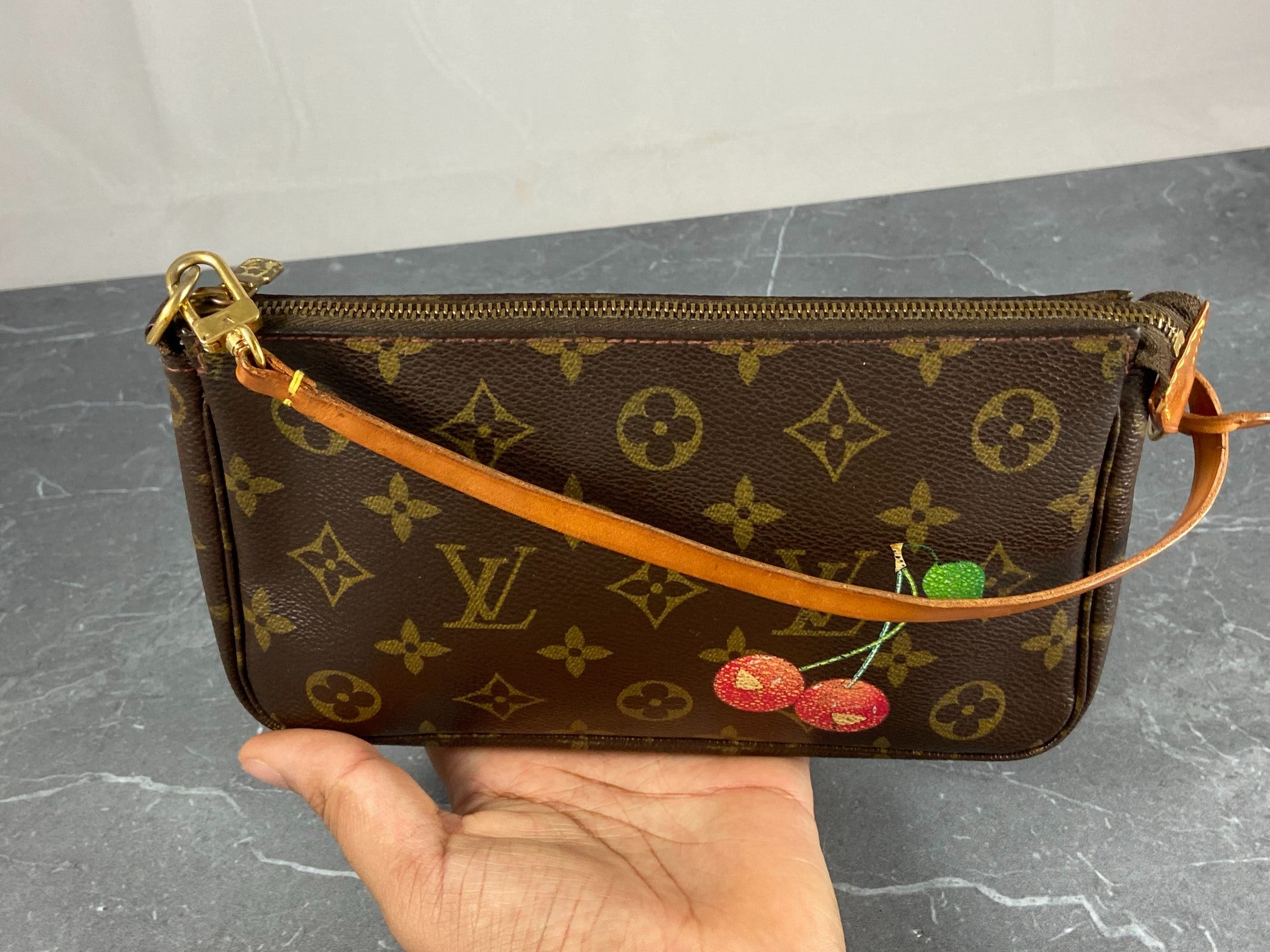 Louis Vuitton Takashi Murakami Cherry Pochette Accessoires Monogram Canvas