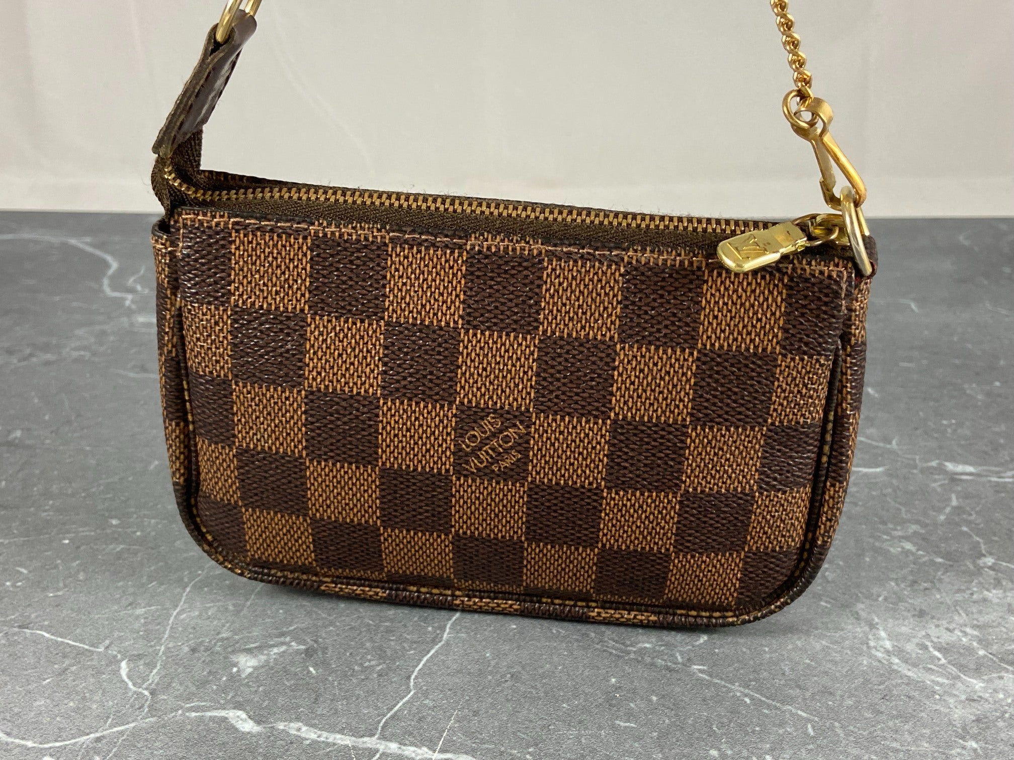 Louis Vuitton Mini Pochette Accessoires Trunks & Bags Edition Damier Ebene Canvas