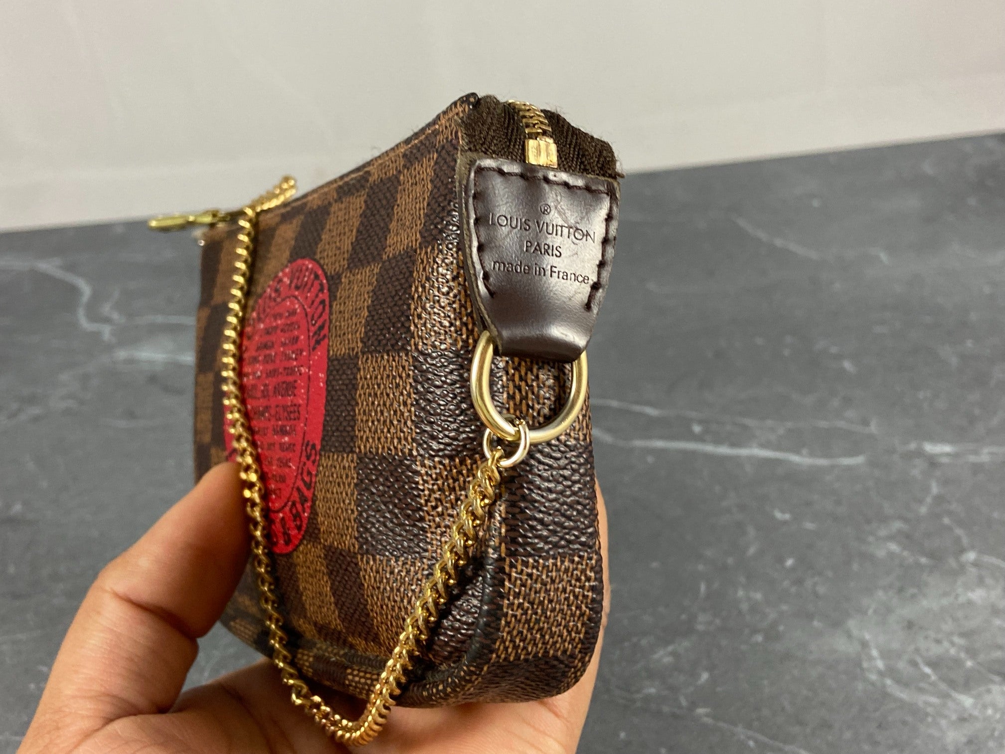 Louis Vuitton Mini Pochette Accessoires Trunks & Bags Edition Damier Ebene Canvas