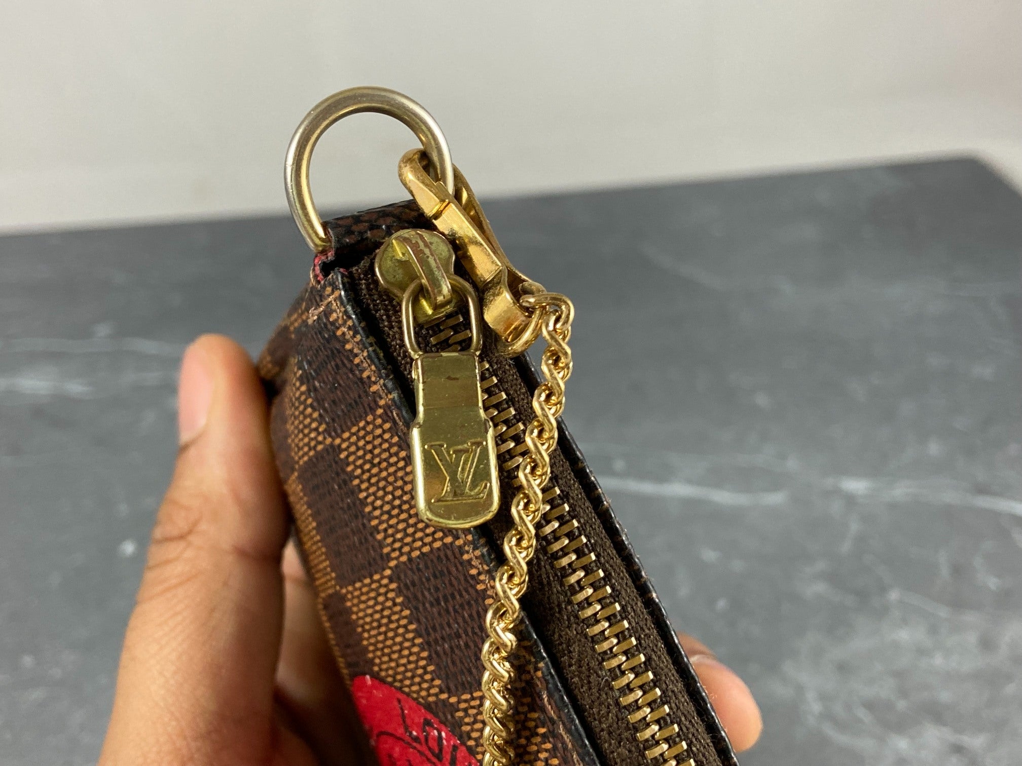 Louis Vuitton Mini Pochette Accessoires Trunks & Bags Edition Damier Ebene Canvas