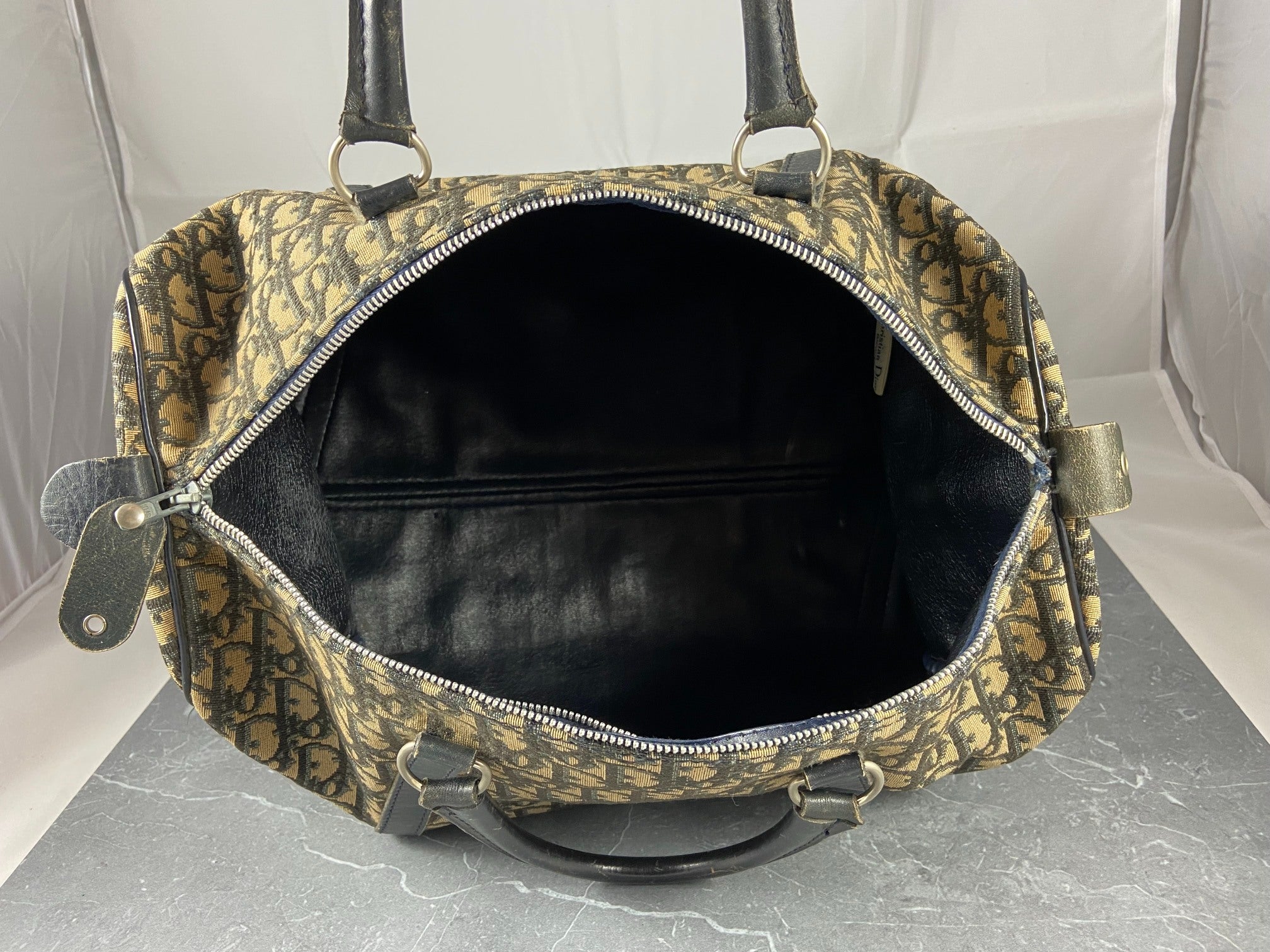 Christian Dior Boston / Duffle Bag Blue Trotter Monogram