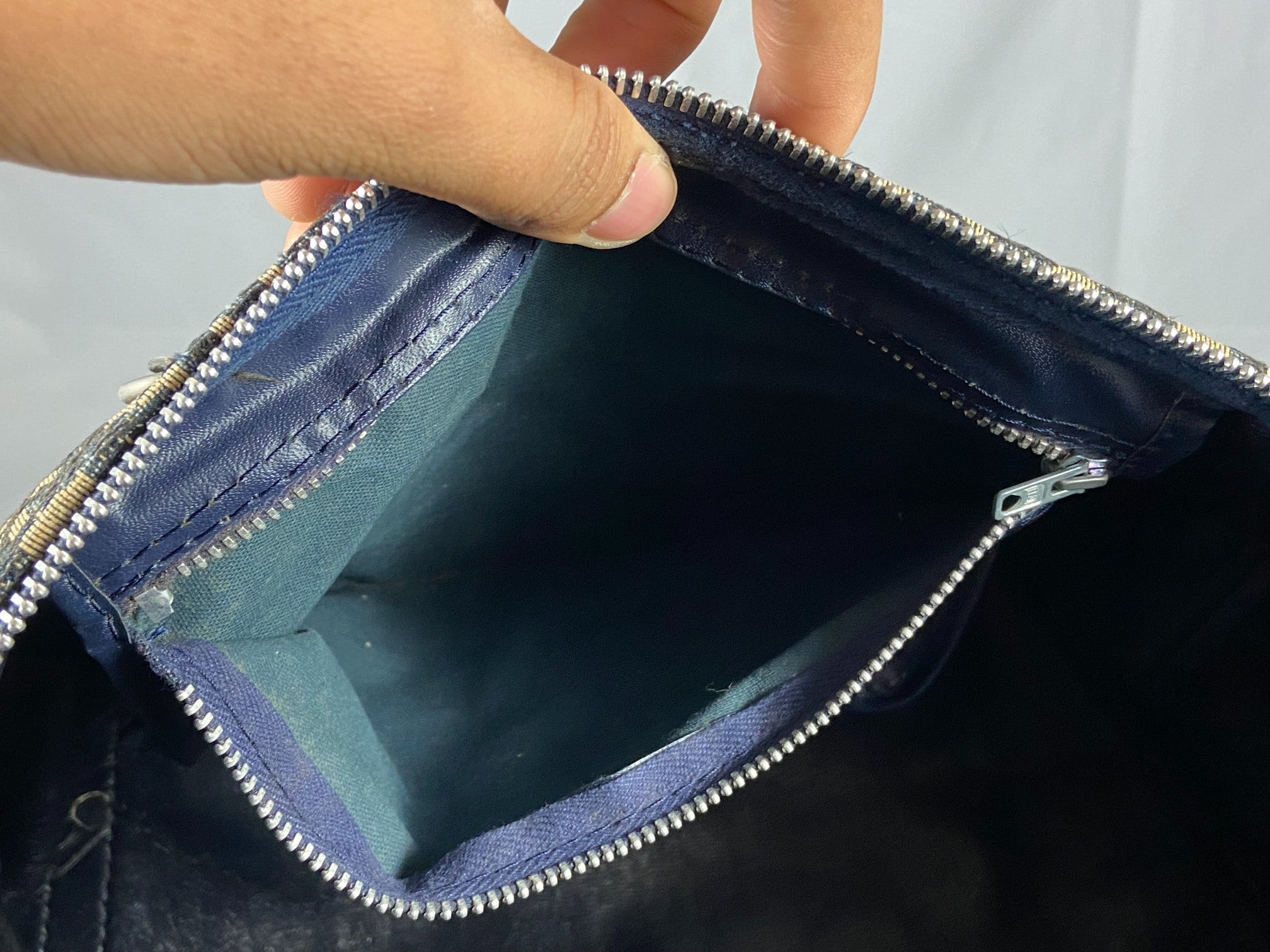 Christian Dior Boston / Duffle Bag Blue Trotter Monogram