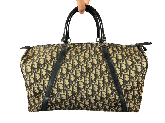 Christian Dior Boston / Duffle Bag Blue Trotter Monogram