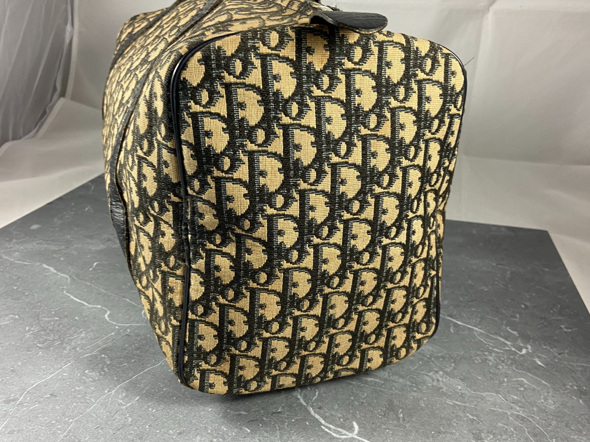 Christian Dior Boston / Duffle Bag Blue Trotter Monogram