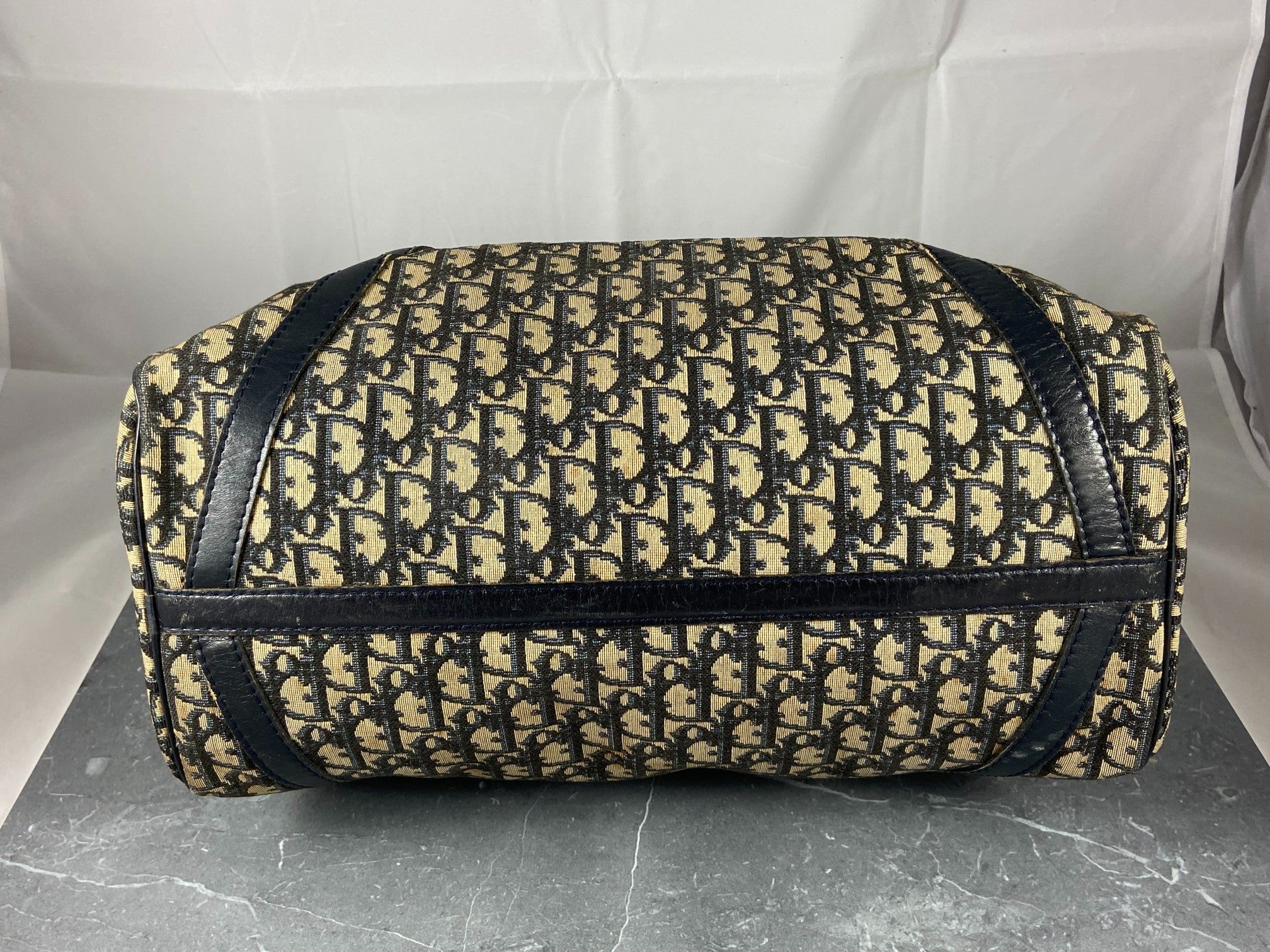 Christian Dior Boston / Duffle Bag Blue Trotter Monogram