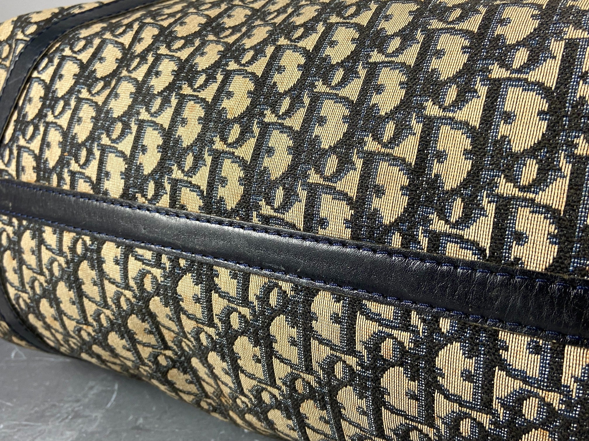 Christian Dior Boston / Duffle Bag Blue Trotter Monogram