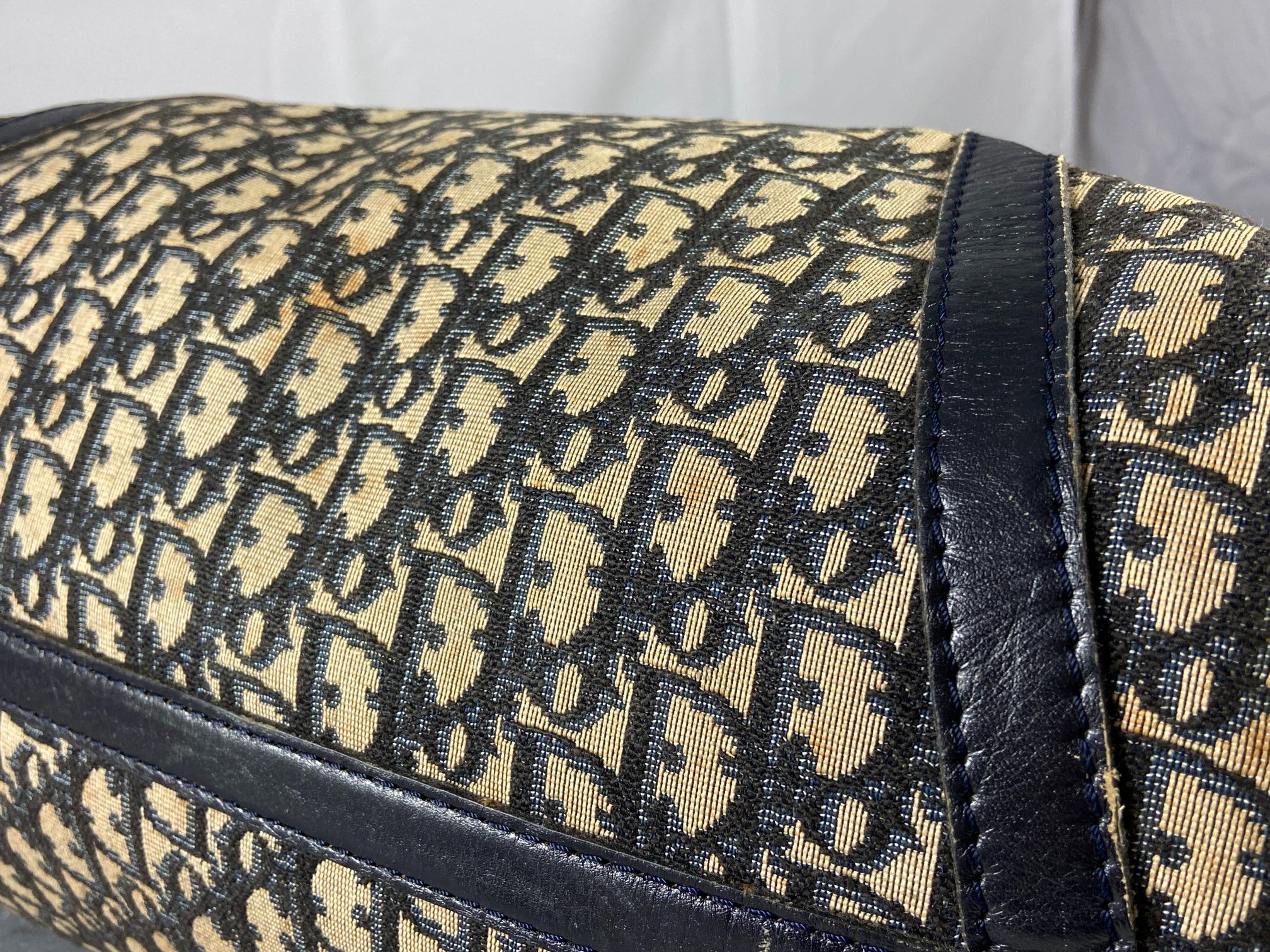 Christian Dior Boston / Duffle Bag Blue Trotter Monogram