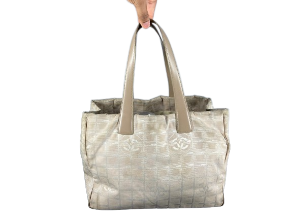 Chanel Travel Line Hand / Shoulder Bag Beige