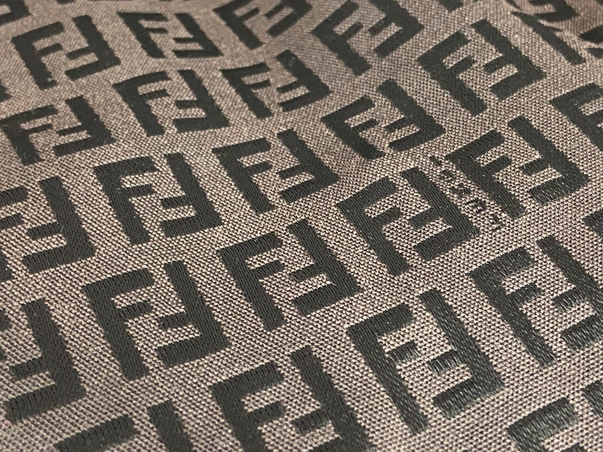 Fendi Shoulder / Side Bag Black Zucchino Monogram