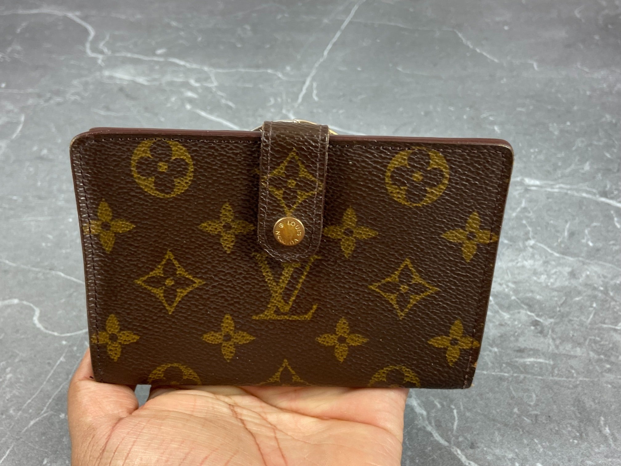 Louis Vuitton French Compact Wallet Monogram Canvas