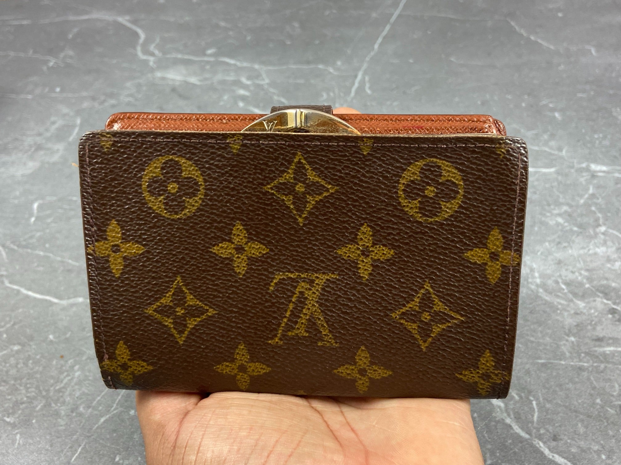 Louis Vuitton French Compact Wallet Monogram Canvas