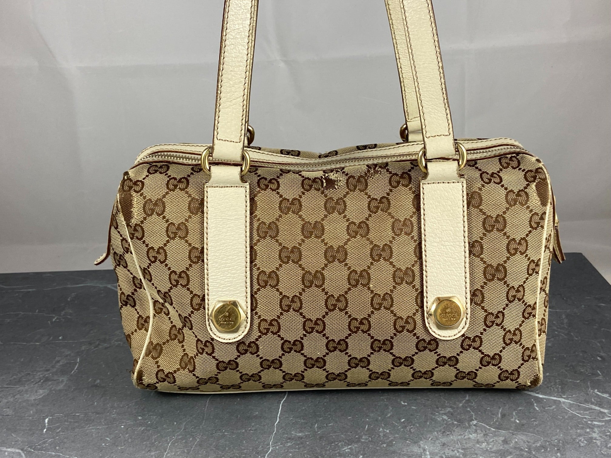 Gucci Charmy Handbag Beige GG Monogram