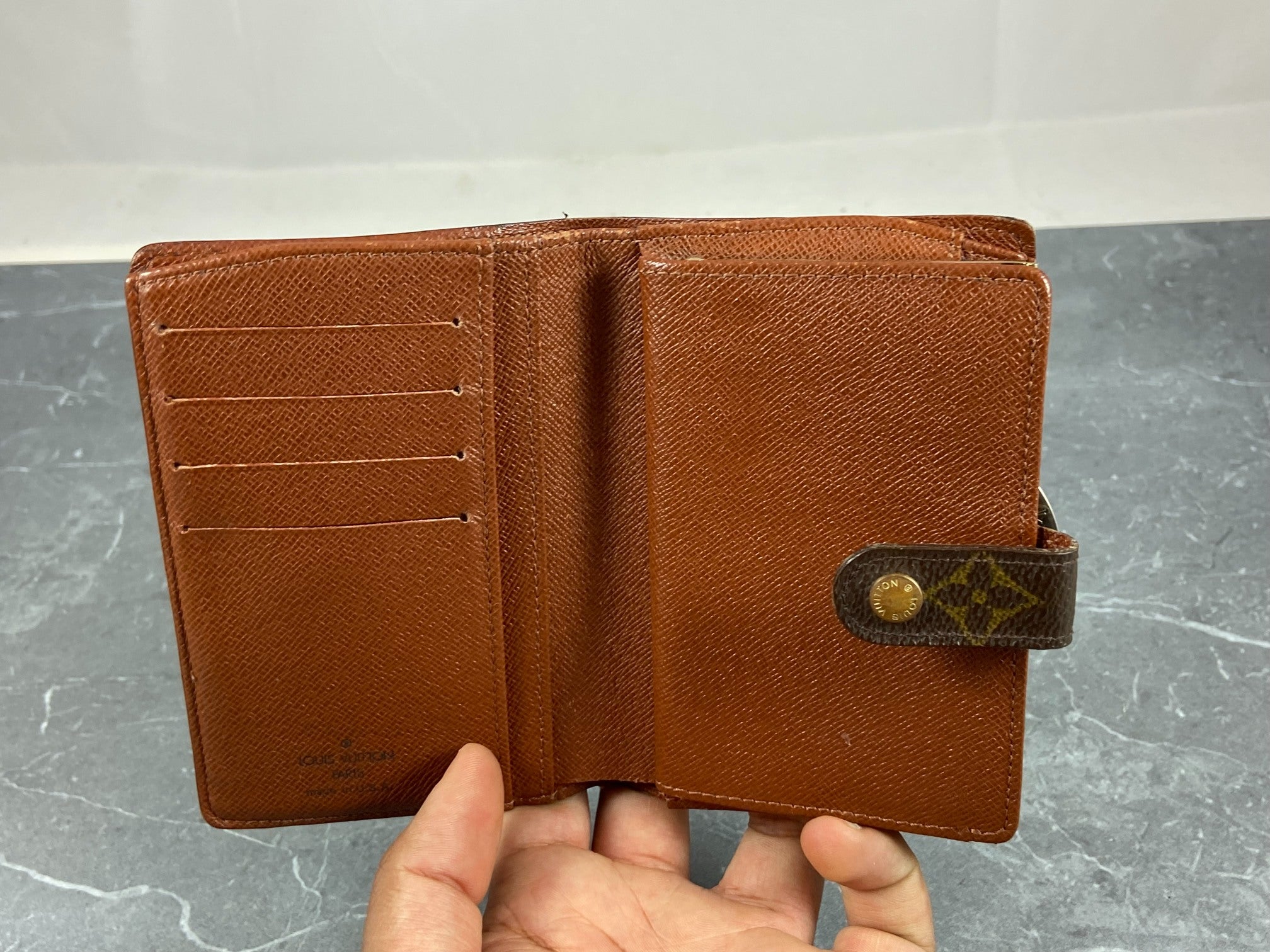 Louis Vuitton French Compact Wallet Monogram Canvas
