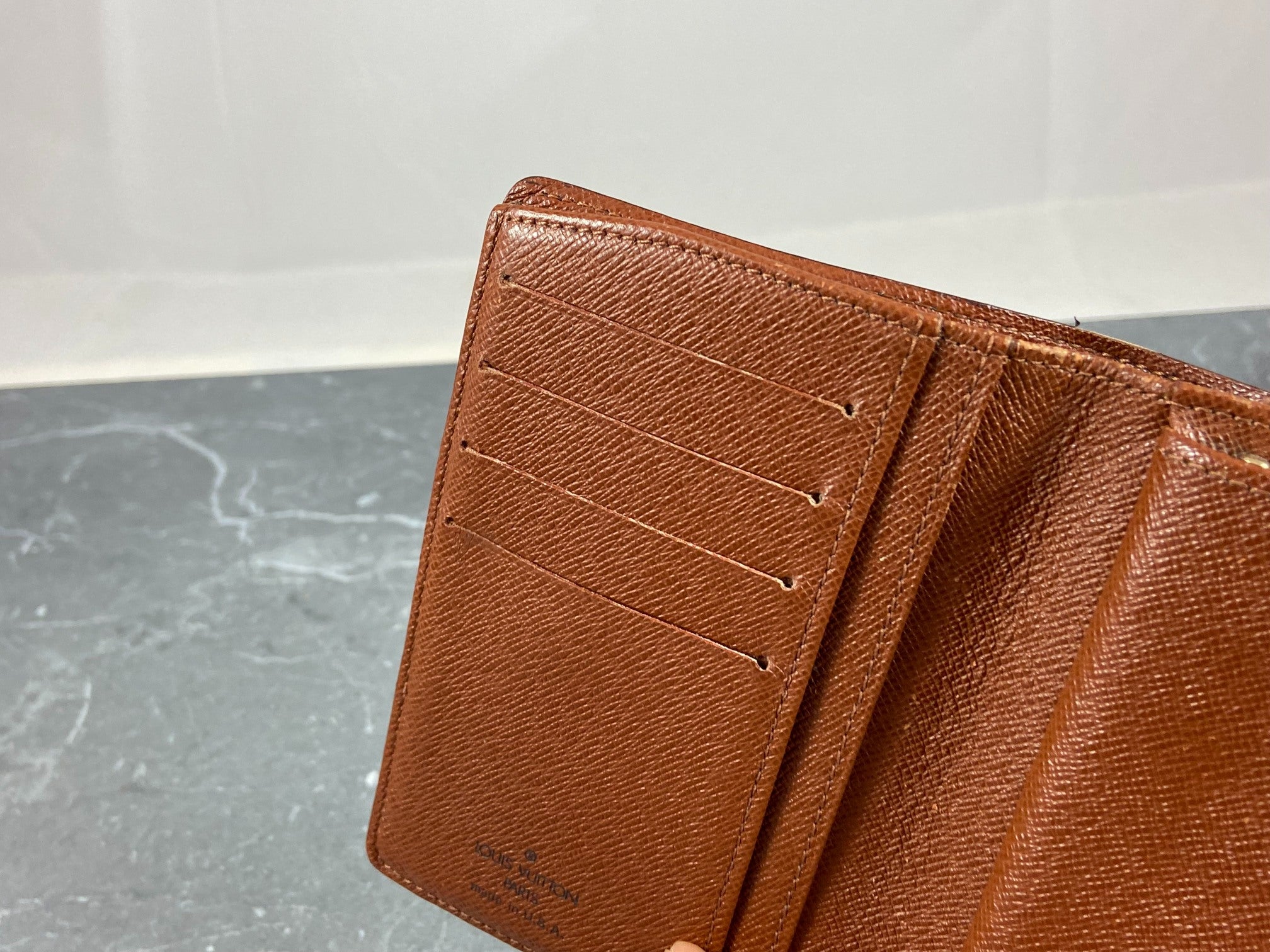 Louis Vuitton French Compact Wallet Monogram Canvas