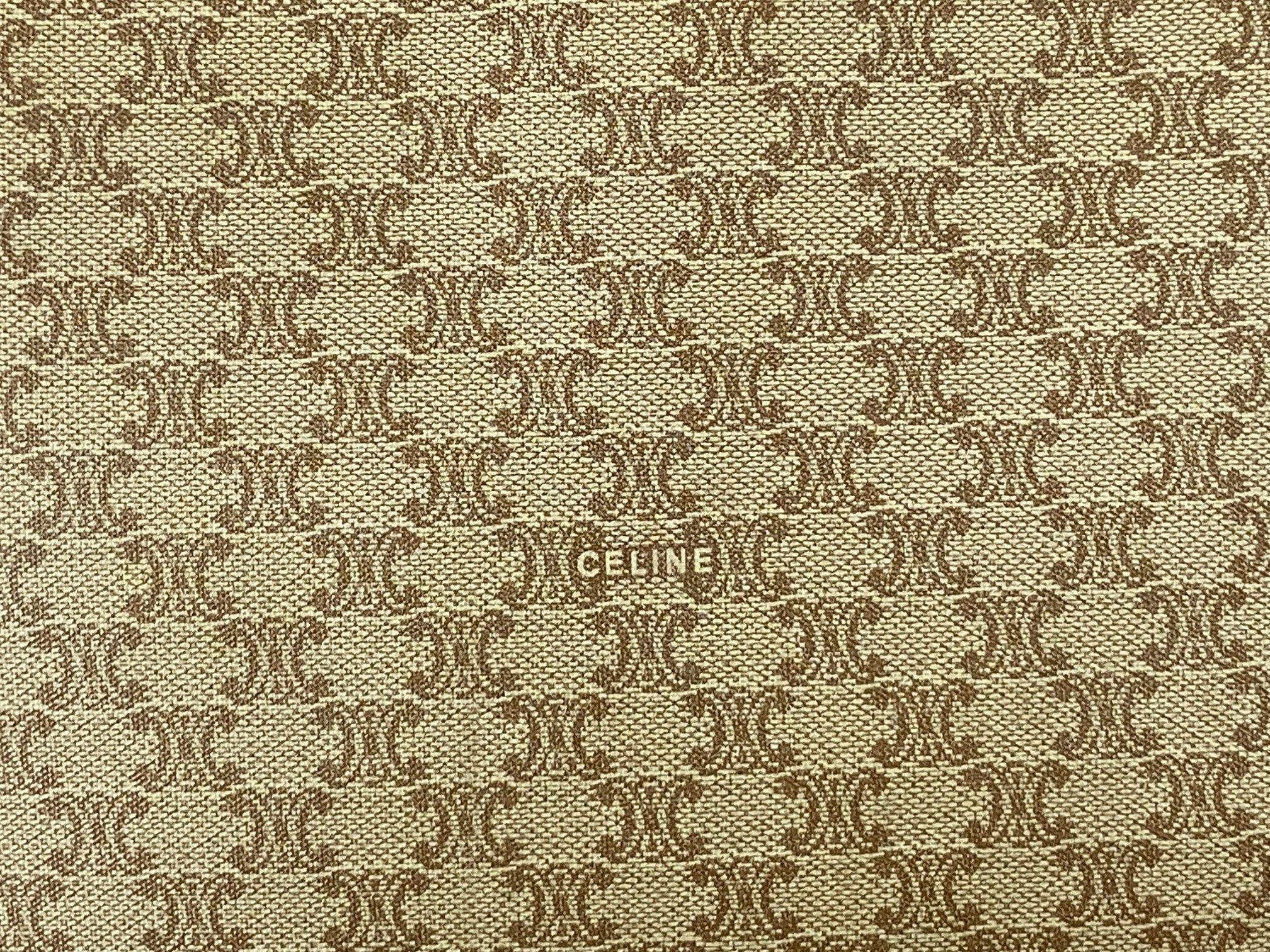 Celine Macadam Clutch Beige