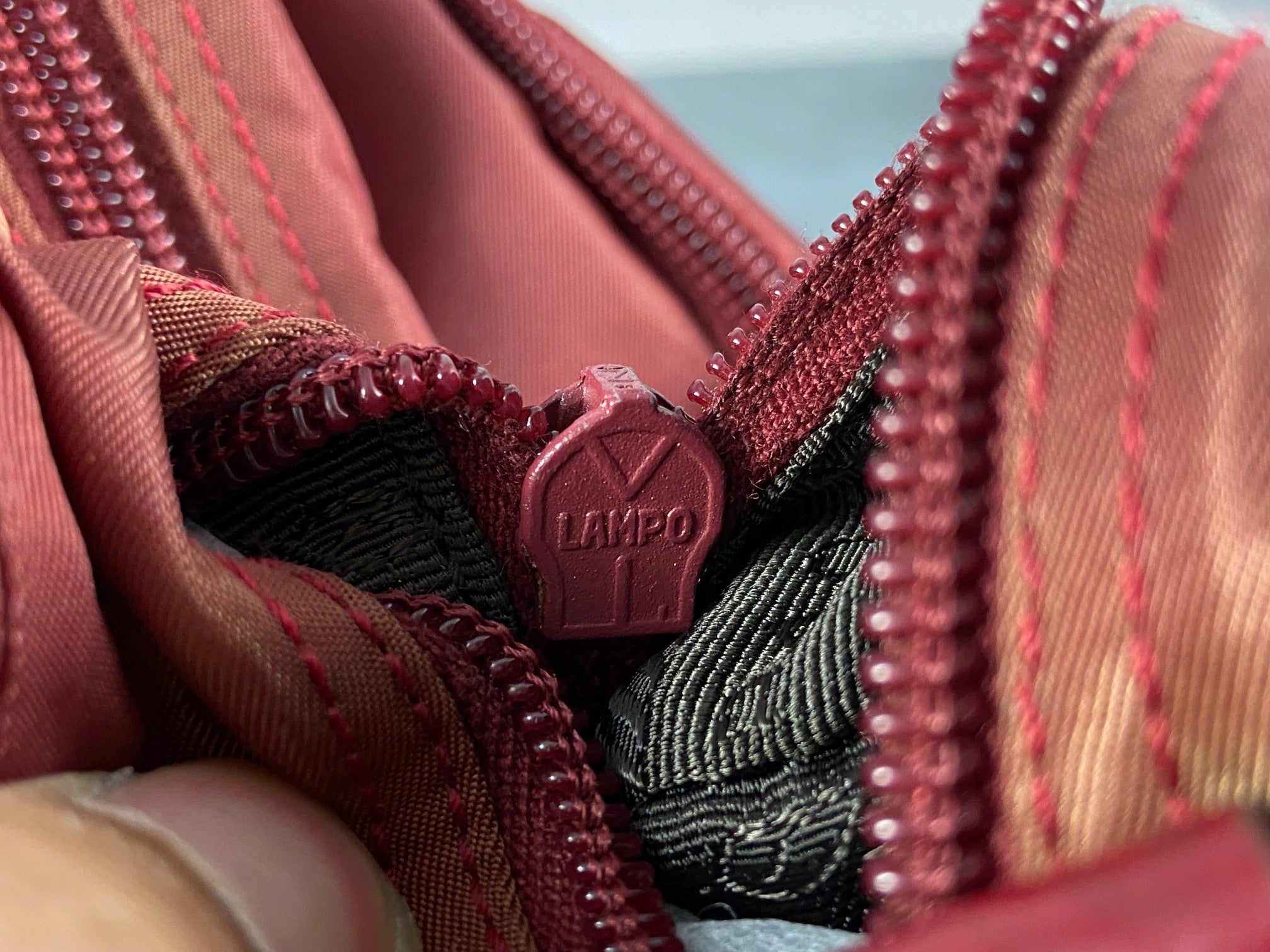 Prada Tessuto Nylon Shoulder / Crossbody Bag Red