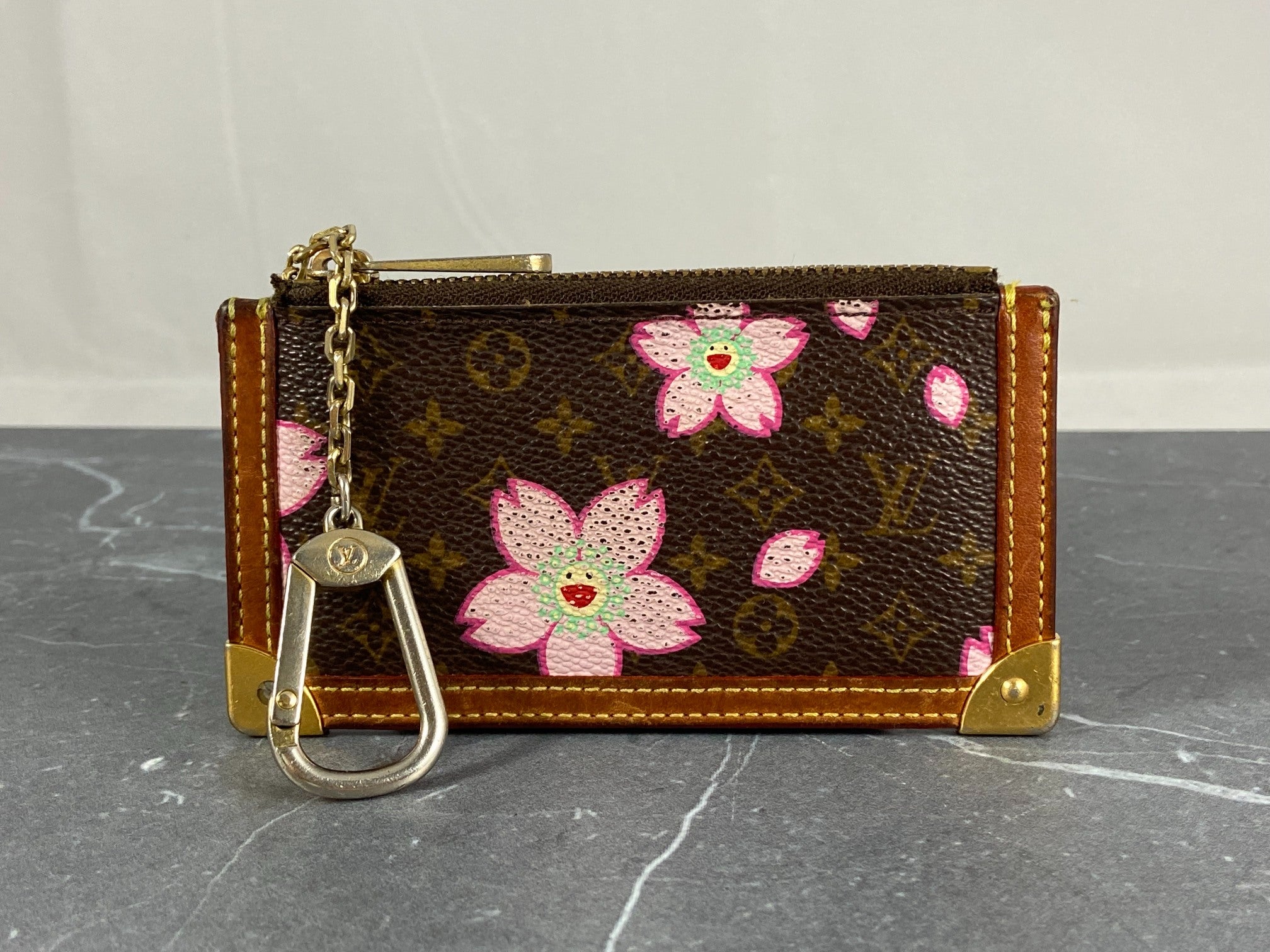 Louis Vuitton Takashi Murakami Pochette Cles Key Pouch Cherry Blossom