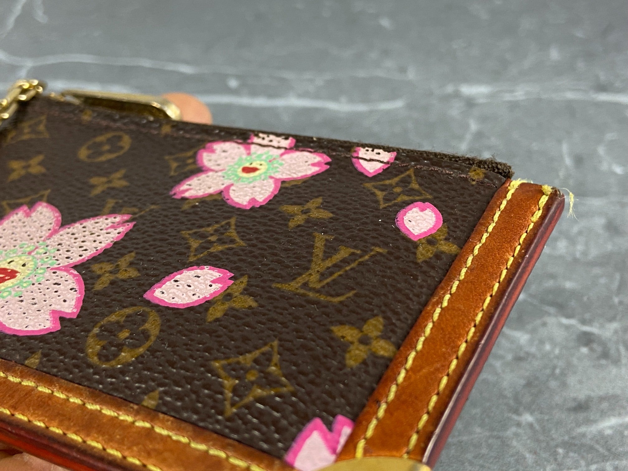 Louis Vuitton Takashi Murakami Pochette Cles Key Pouch Cherry Blossom