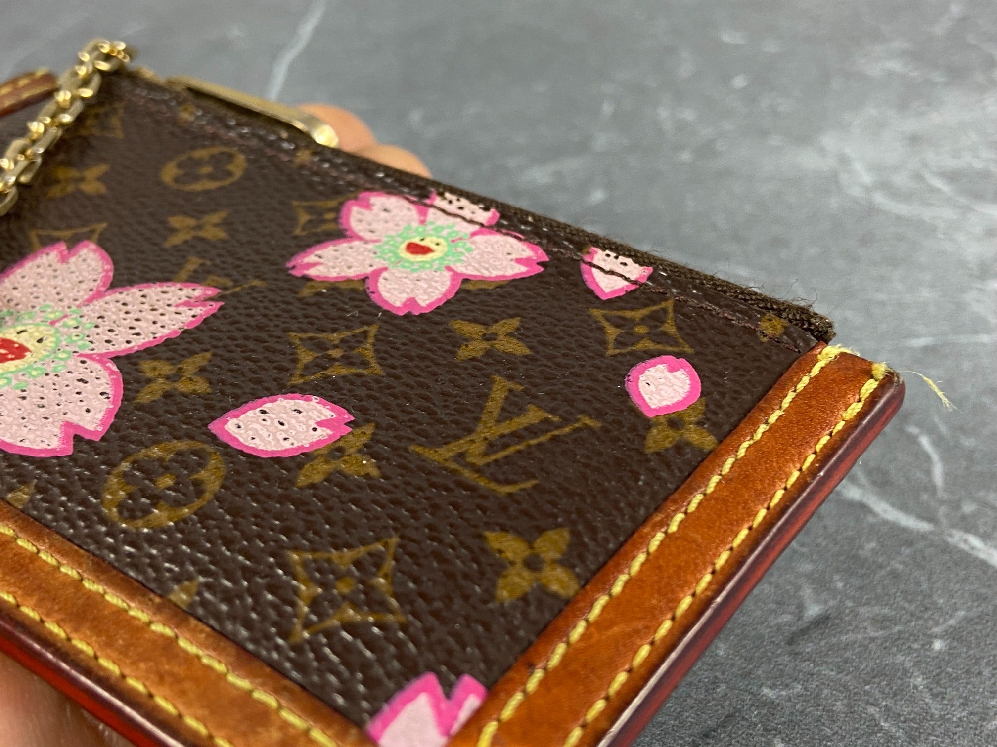 Louis Vuitton Takashi Murakami Pochette Cles Key Pouch Cherry Blossom
