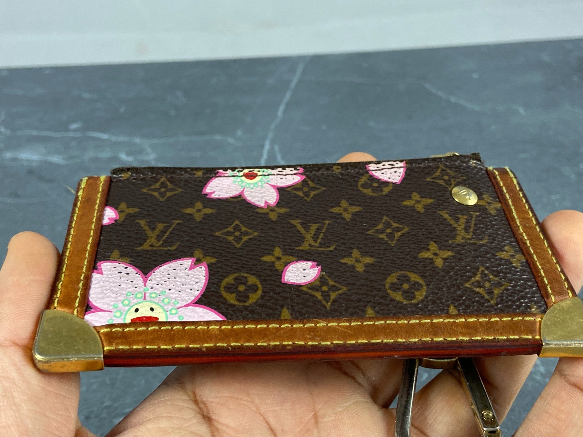 Louis Vuitton Takashi Murakami Pochette Cles Key Pouch Cherry Blossom