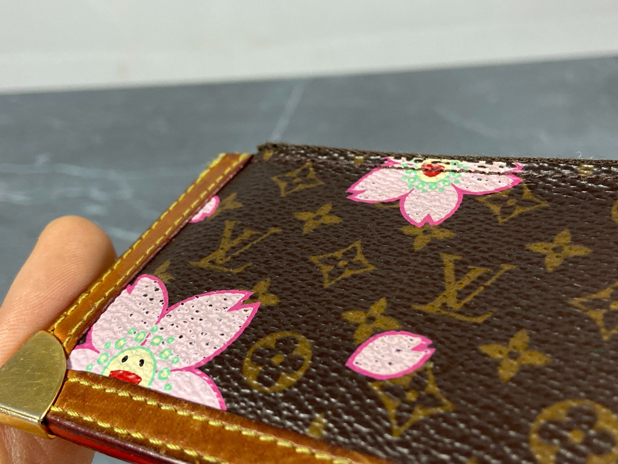 Louis Vuitton Takashi Murakami Pochette Cles Key Pouch Cherry Blossom