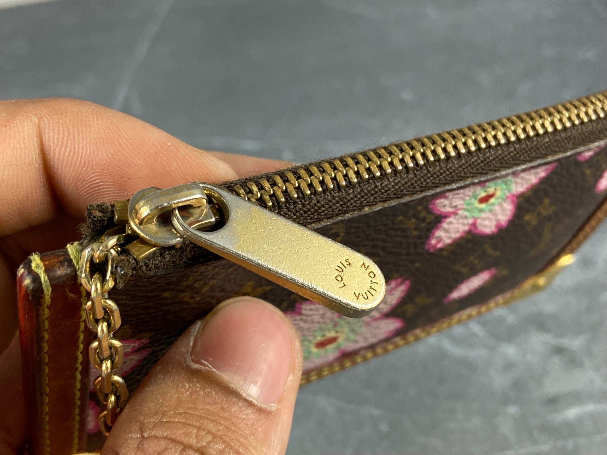 Louis Vuitton Takashi Murakami Pochette Cles Key Pouch Cherry Blossom