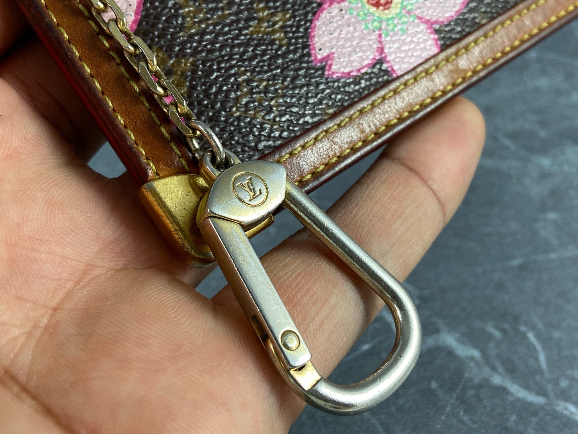 Louis Vuitton Takashi Murakami Pochette Cles Key Pouch Cherry Blossom