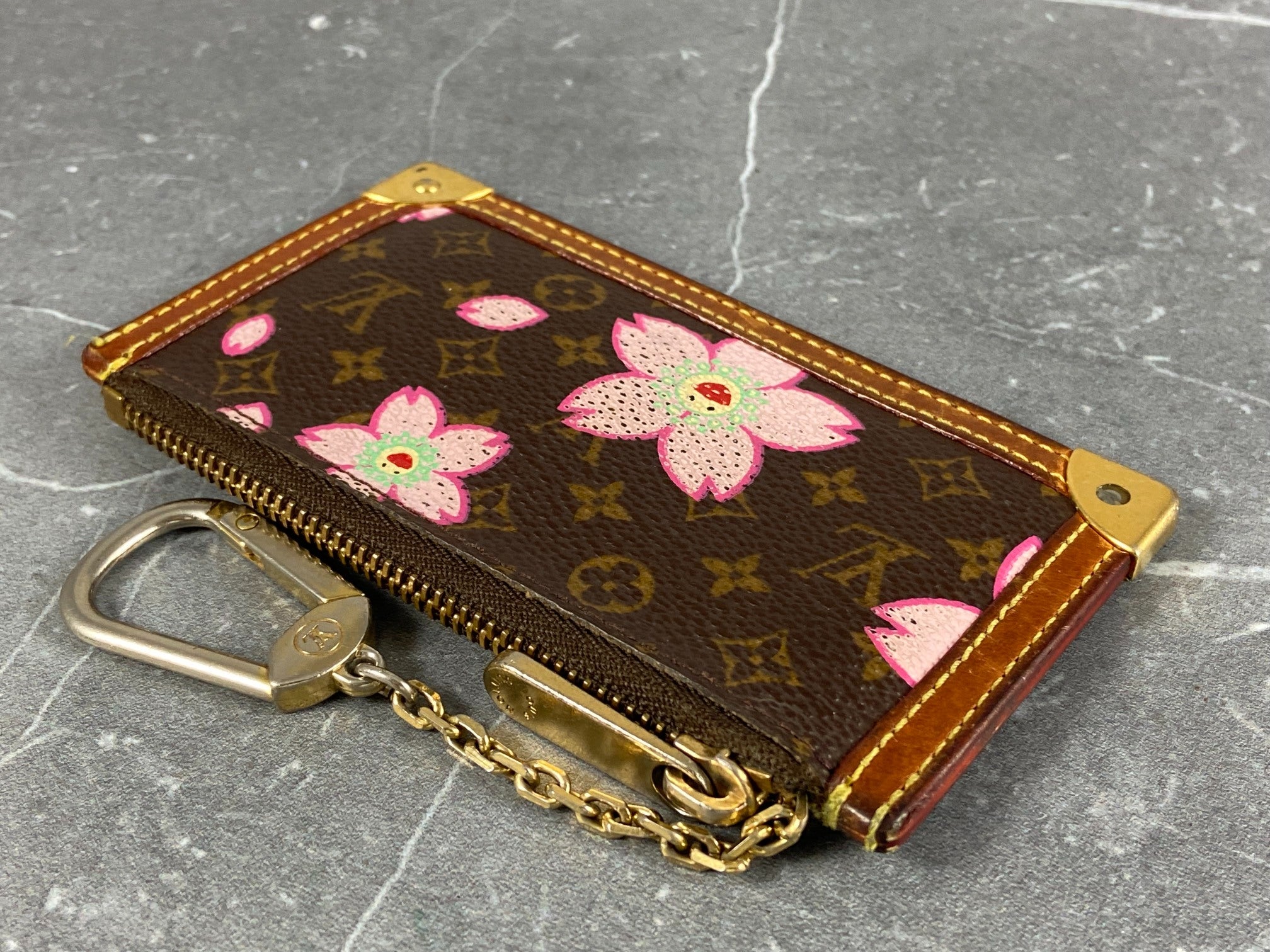 Louis Vuitton Takashi Murakami Pochette Cles Key Pouch Cherry Blossom