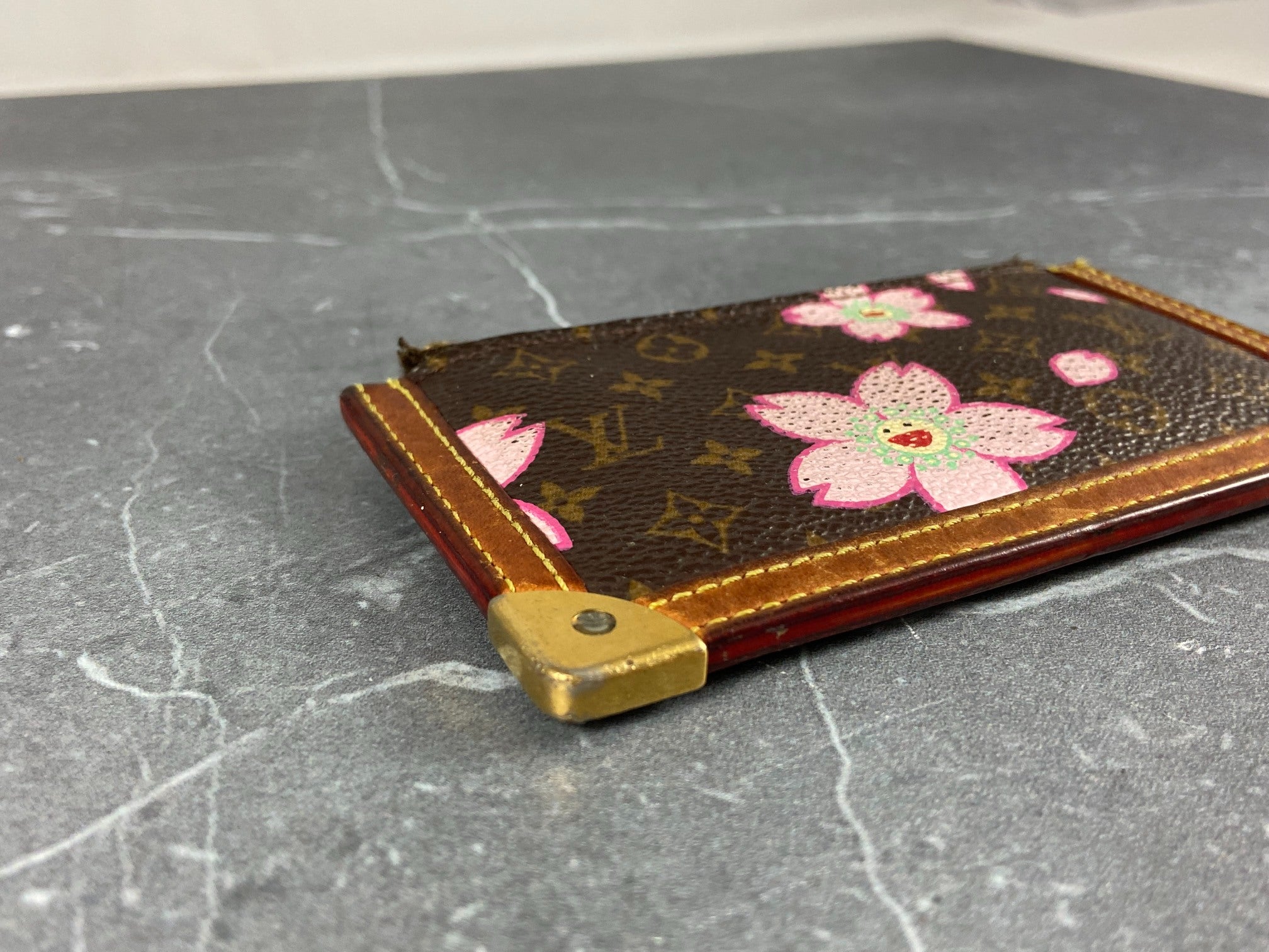 Louis Vuitton Takashi Murakami Pochette Cles Key Pouch Cherry Blossom