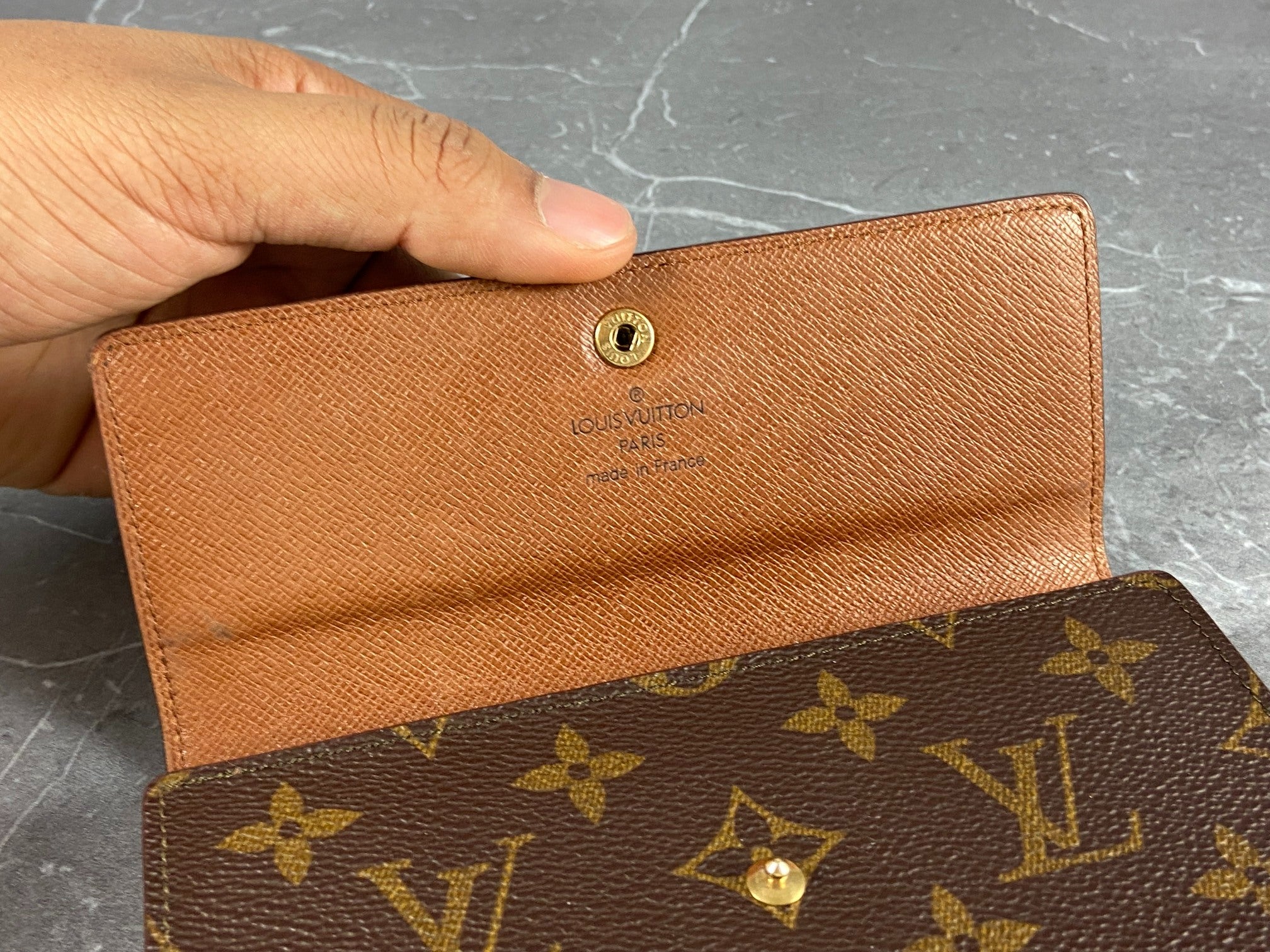 Louis Vuitton Porte Tresor Etui Wallet Monogram Canvas