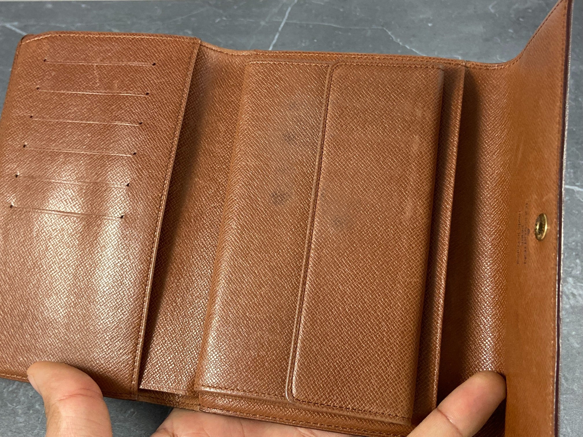 Louis Vuitton Porte Tresor Etui Wallet Monogram Canvas