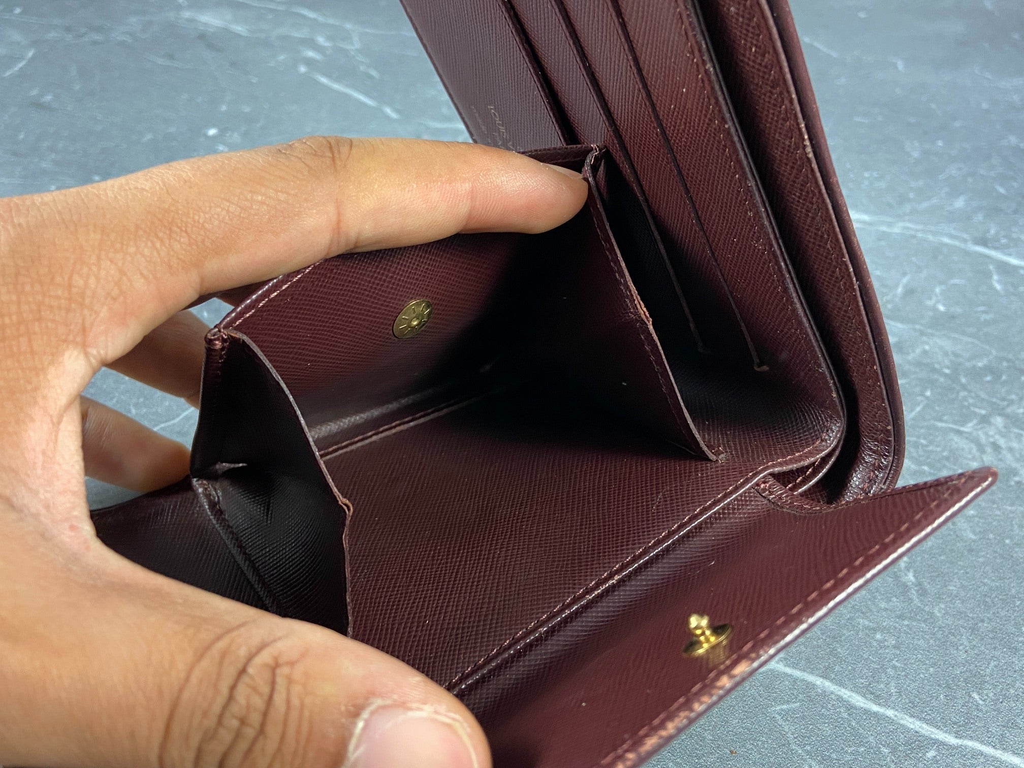 Louis Vuitton Compact Wallet Cherry Mini Lin Monogram