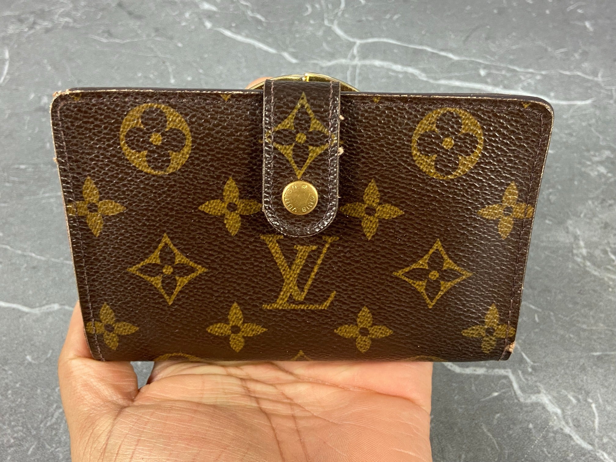 Louis Vuitton French Compact Wallet Monogram Canvas