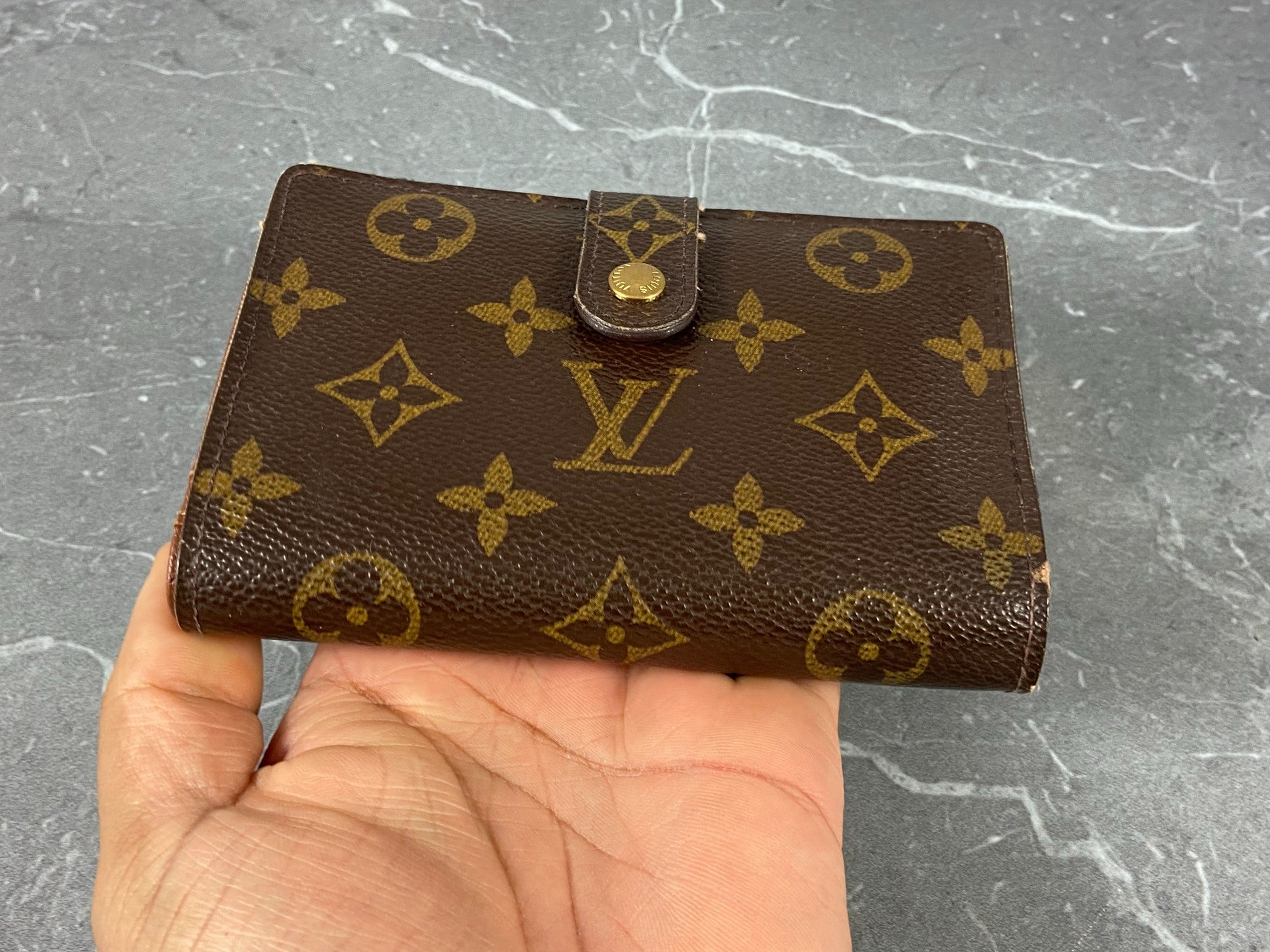 Louis Vuitton French Compact Wallet Monogram Canvas