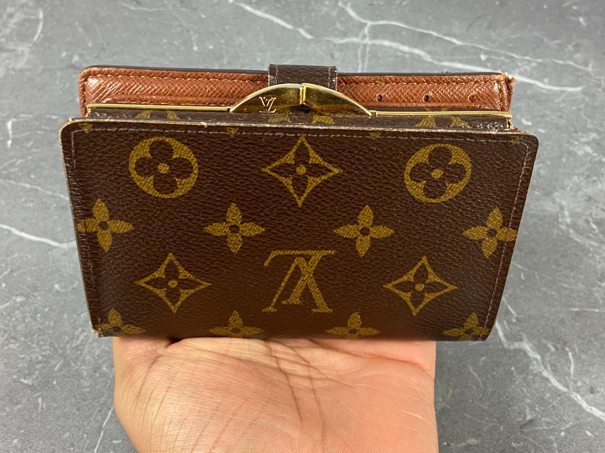 Louis Vuitton French Compact Wallet Monogram Canvas