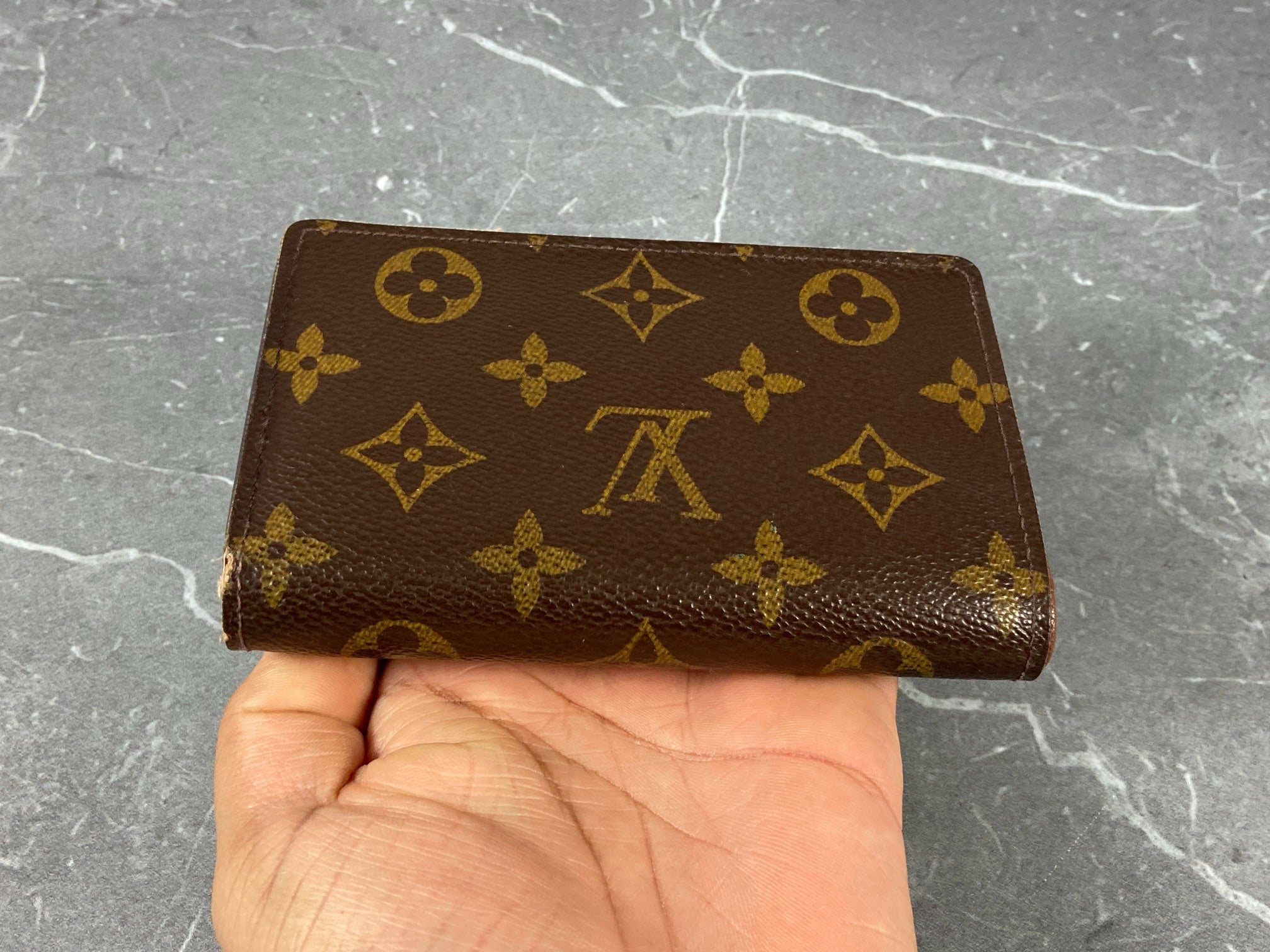 Louis Vuitton French Compact Wallet Monogram Canvas