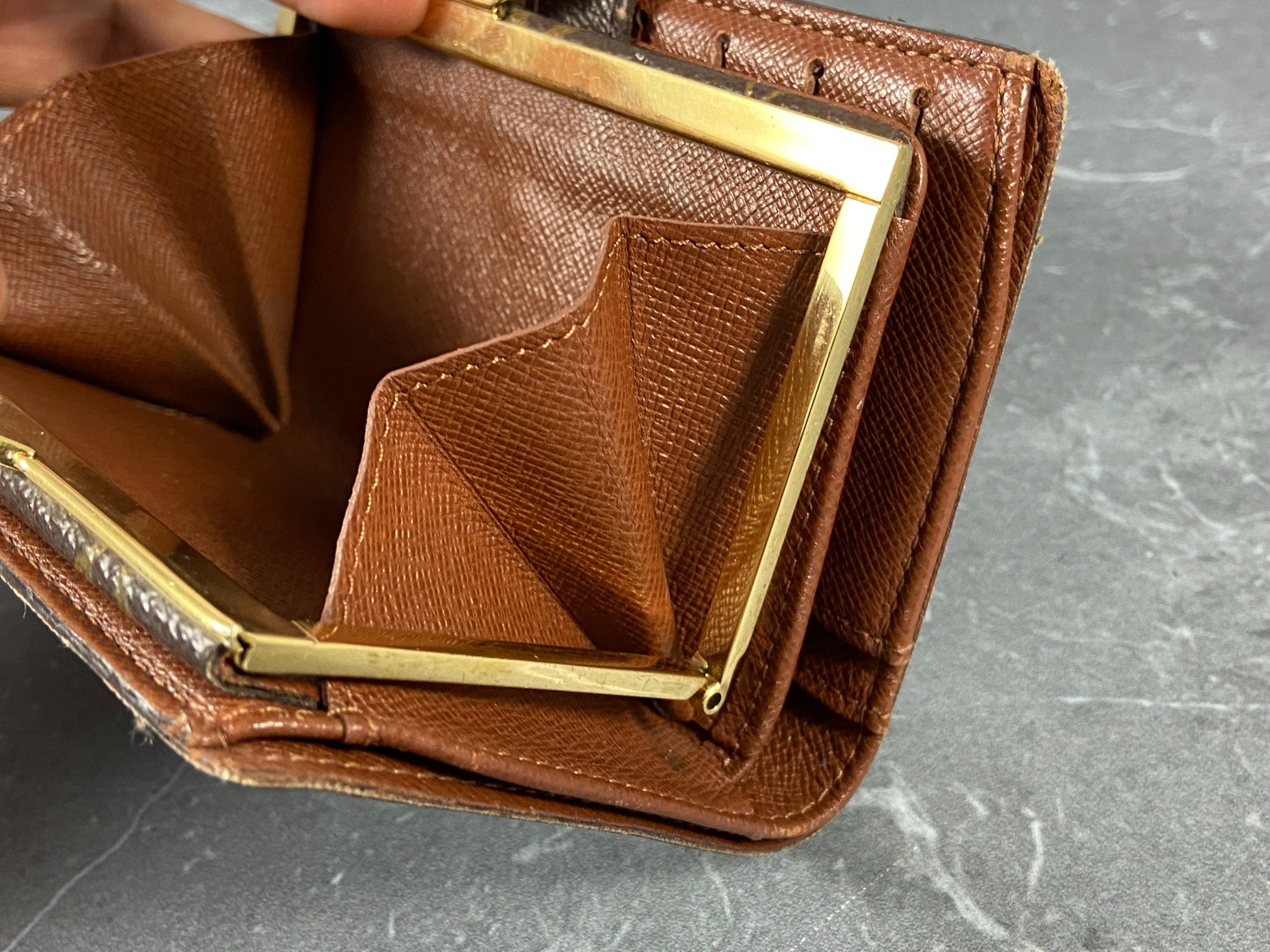 Louis Vuitton French Compact Wallet Monogram Canvas