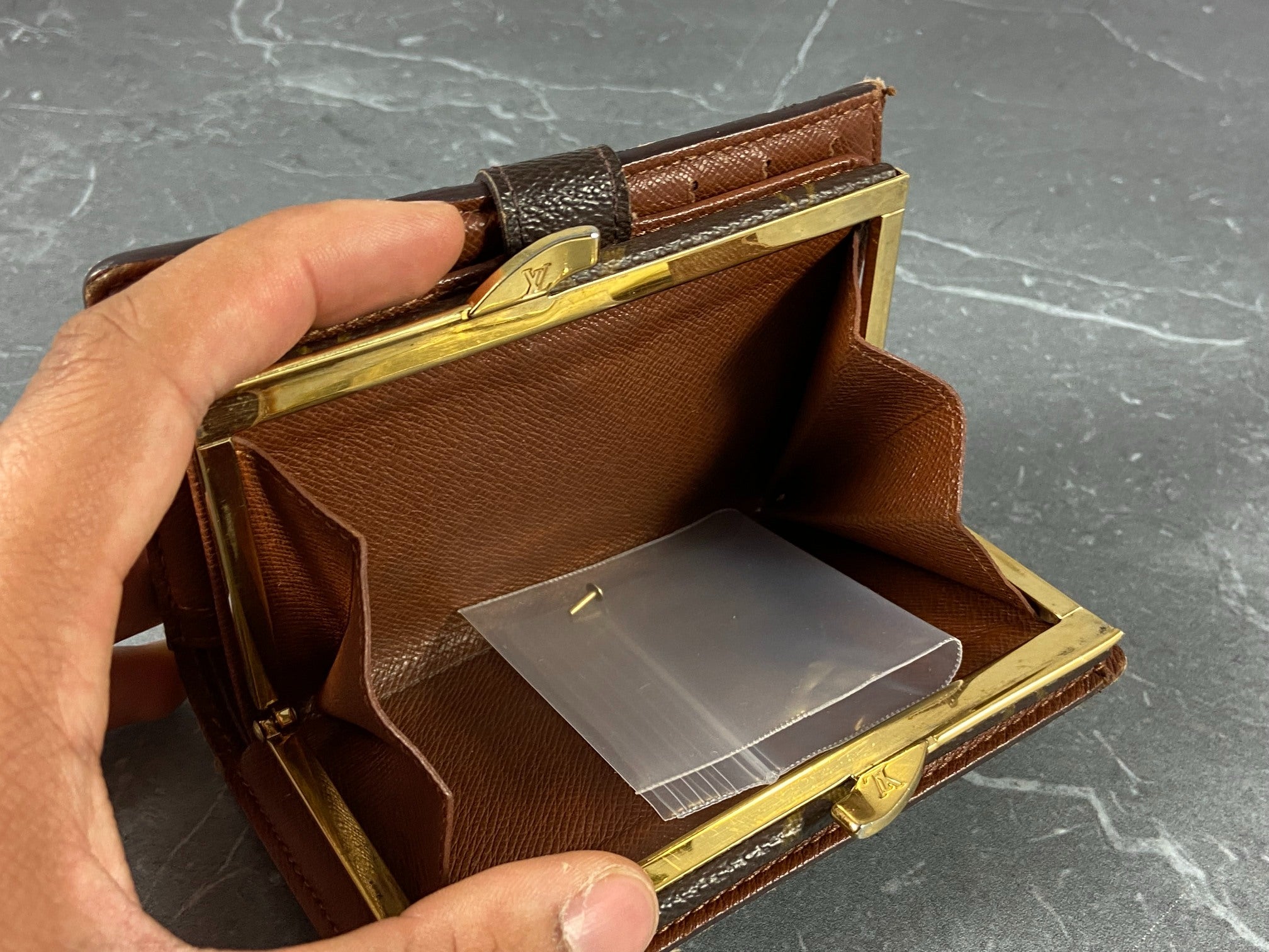 Louis Vuitton French Compact Wallet Monogram Canvas