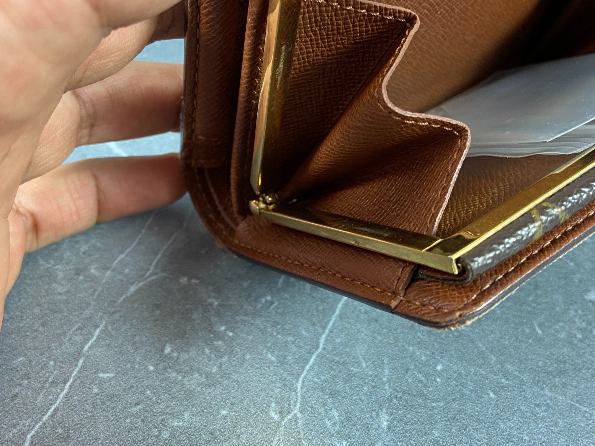 Louis Vuitton French Compact Wallet Monogram Canvas