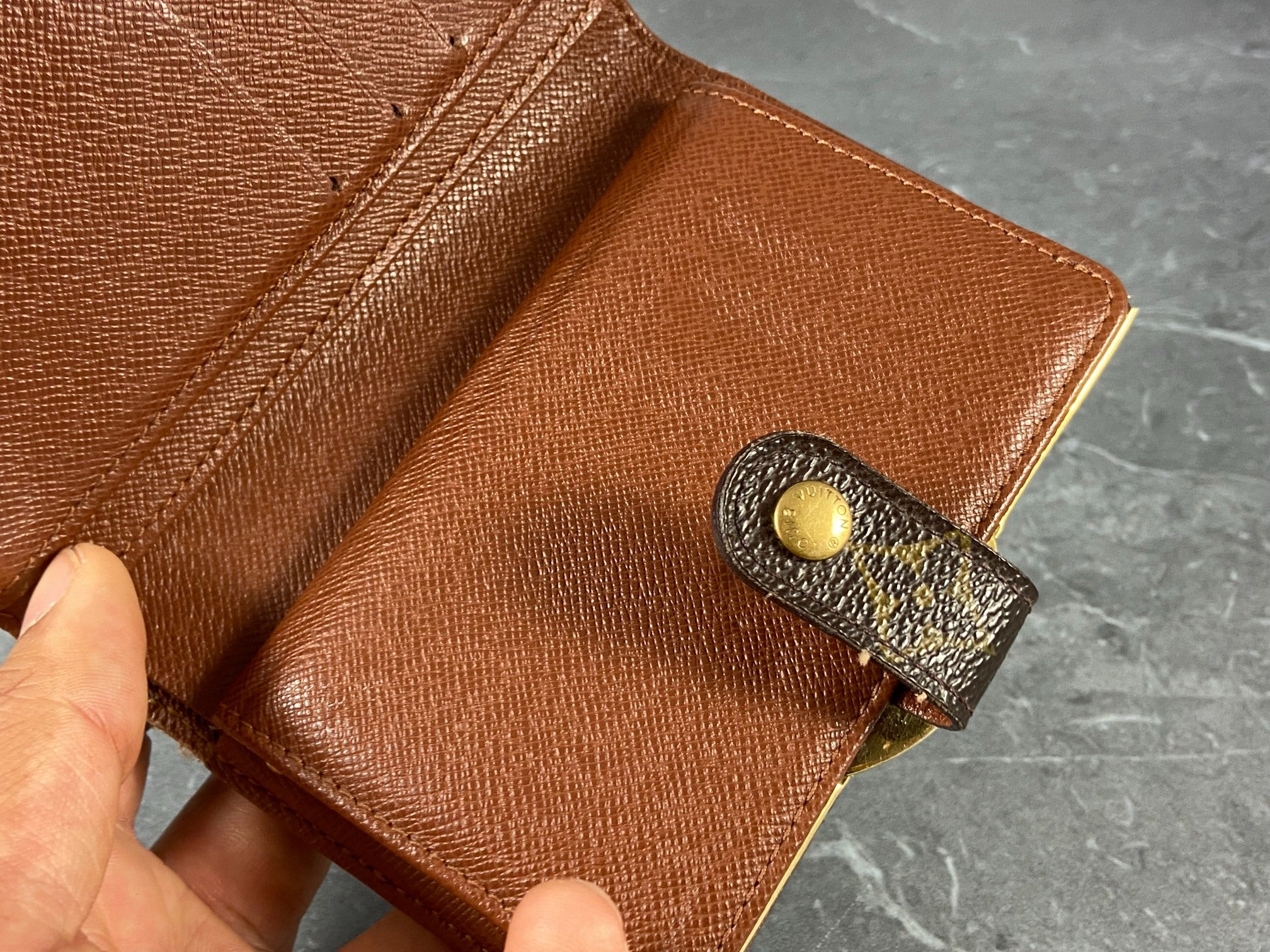 Louis Vuitton French Compact Wallet Monogram Canvas