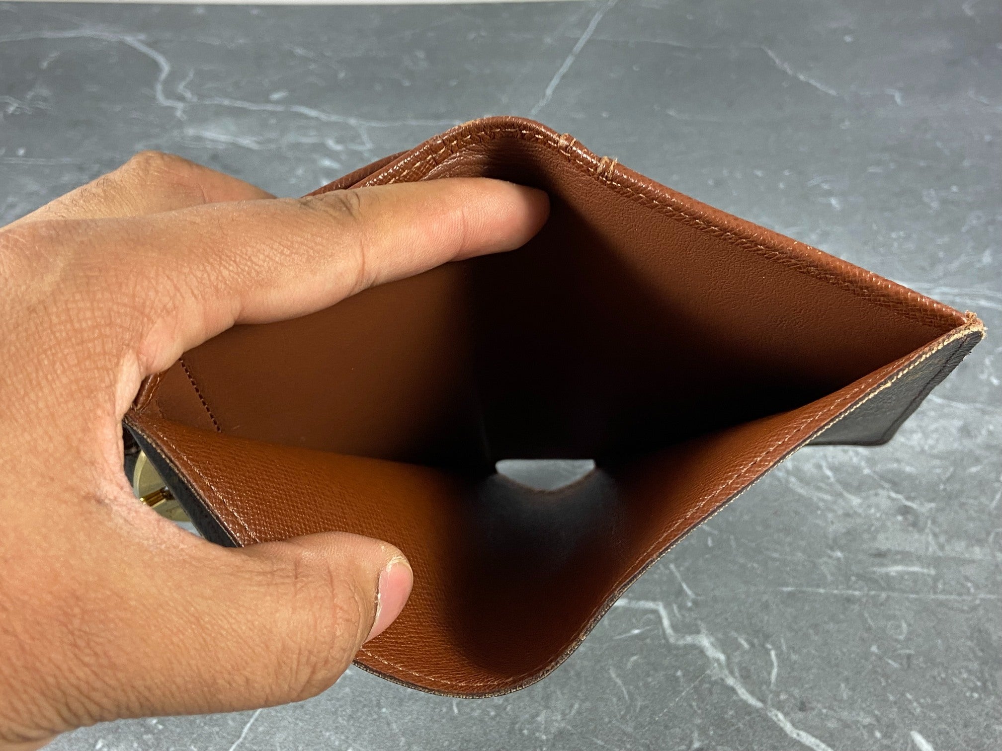 Louis Vuitton French Compact Wallet Monogram Canvas