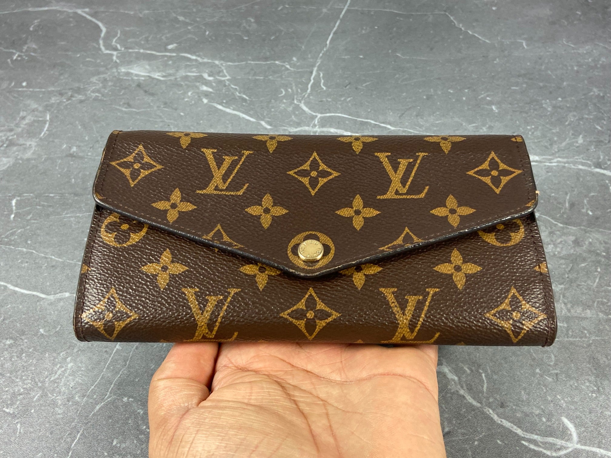Louis Vuitton Sarah Wallet Monogram Canvas