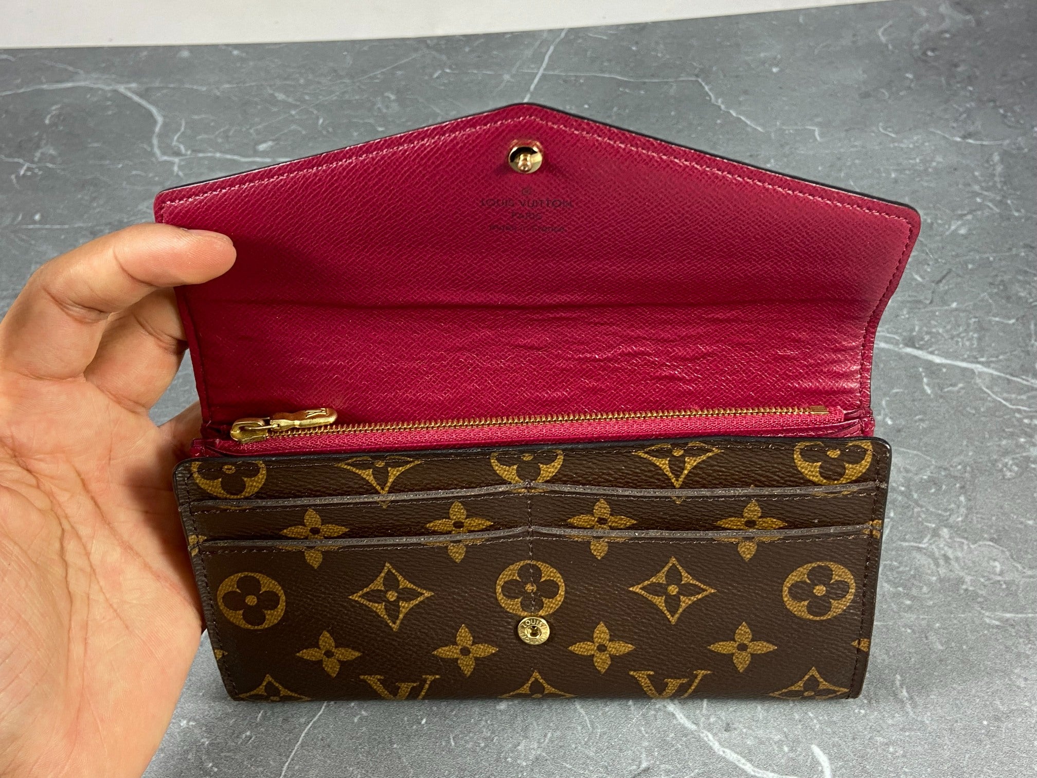 Louis Vuitton Sarah Wallet Monogram Canvas