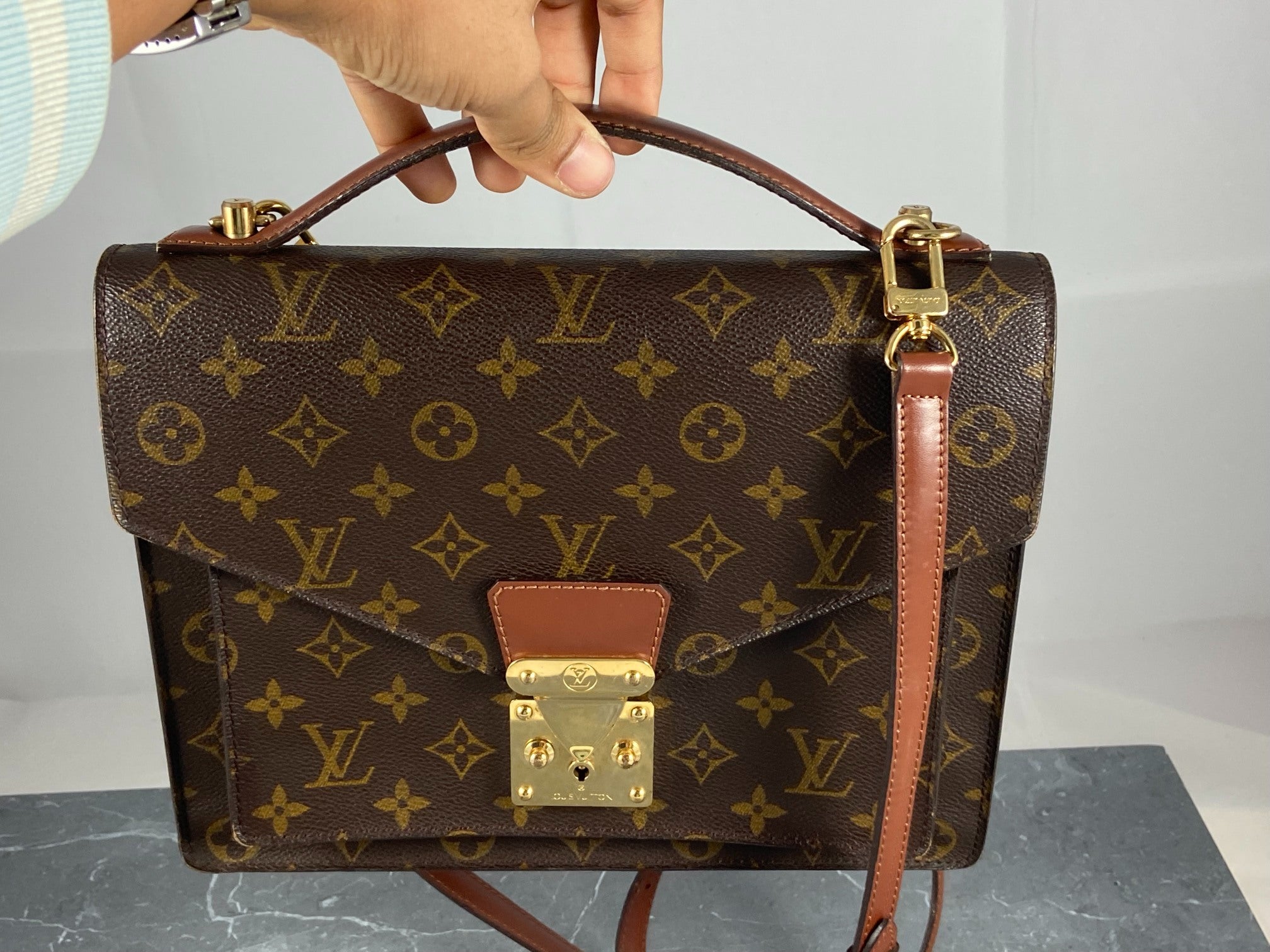 Louis Vuitton Monceau 28 Monogram Canvas