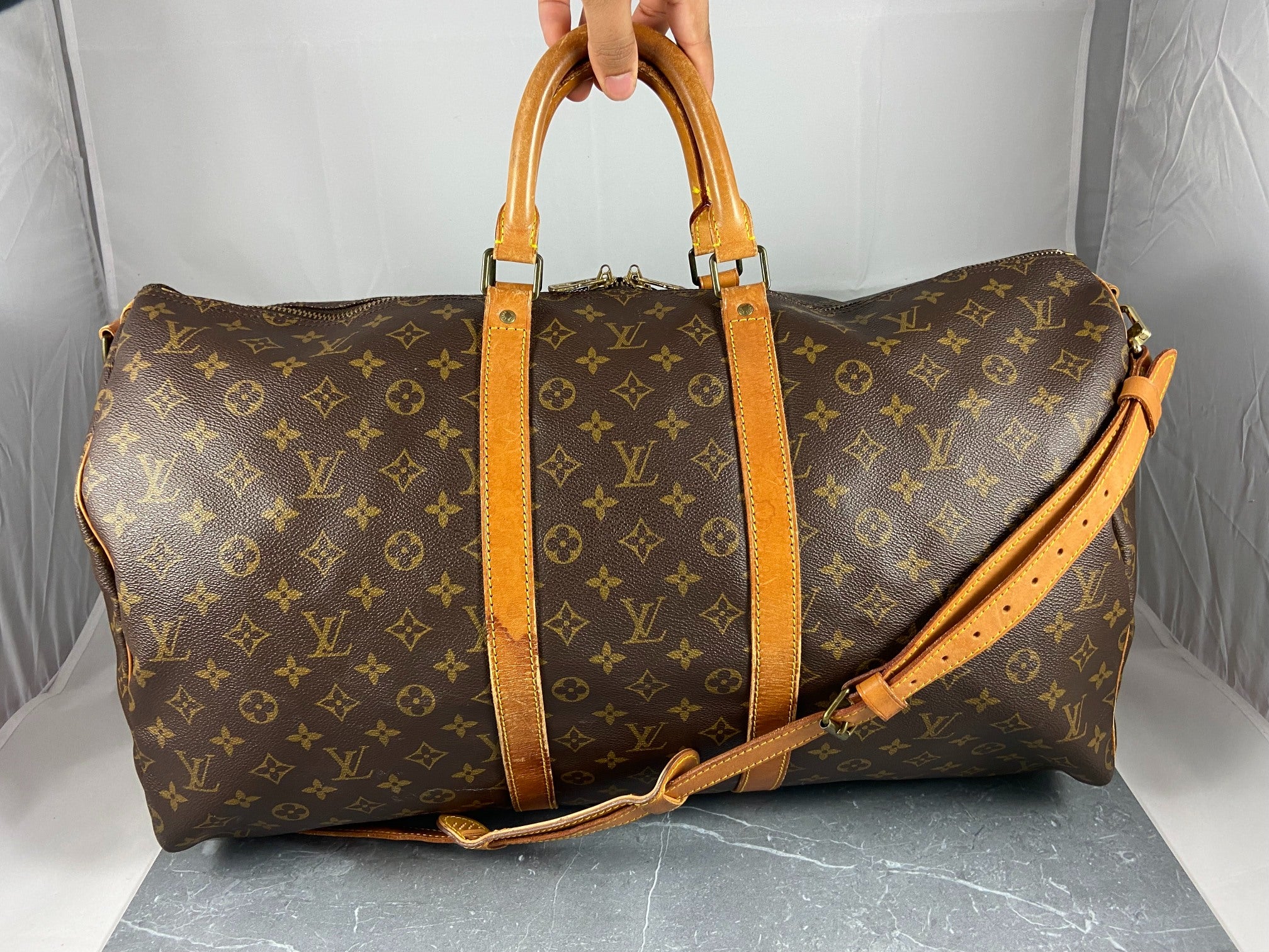 Louis Vuitton Keepall 55 Bandoulière Monogram Canvas