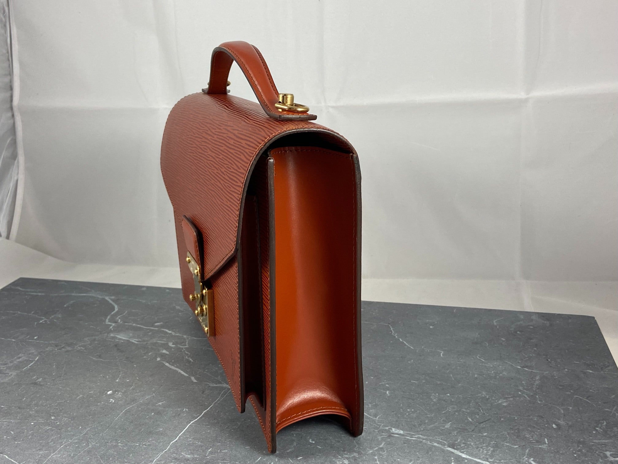 Louis Vuitton Monceau 28 Brown Epi Leather