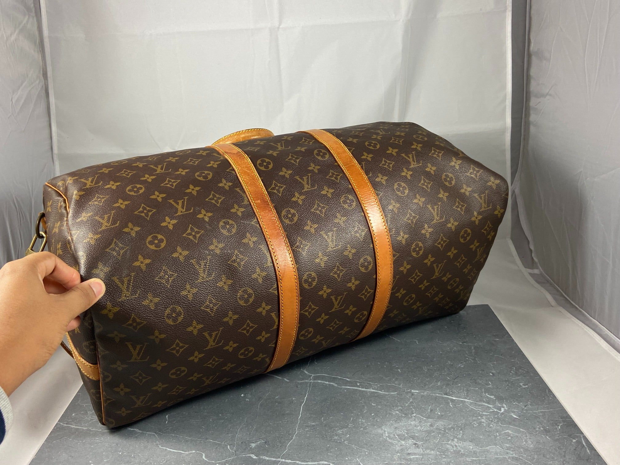 Louis Vuitton Keepall 55 Bandoulière Monogram Canvas
