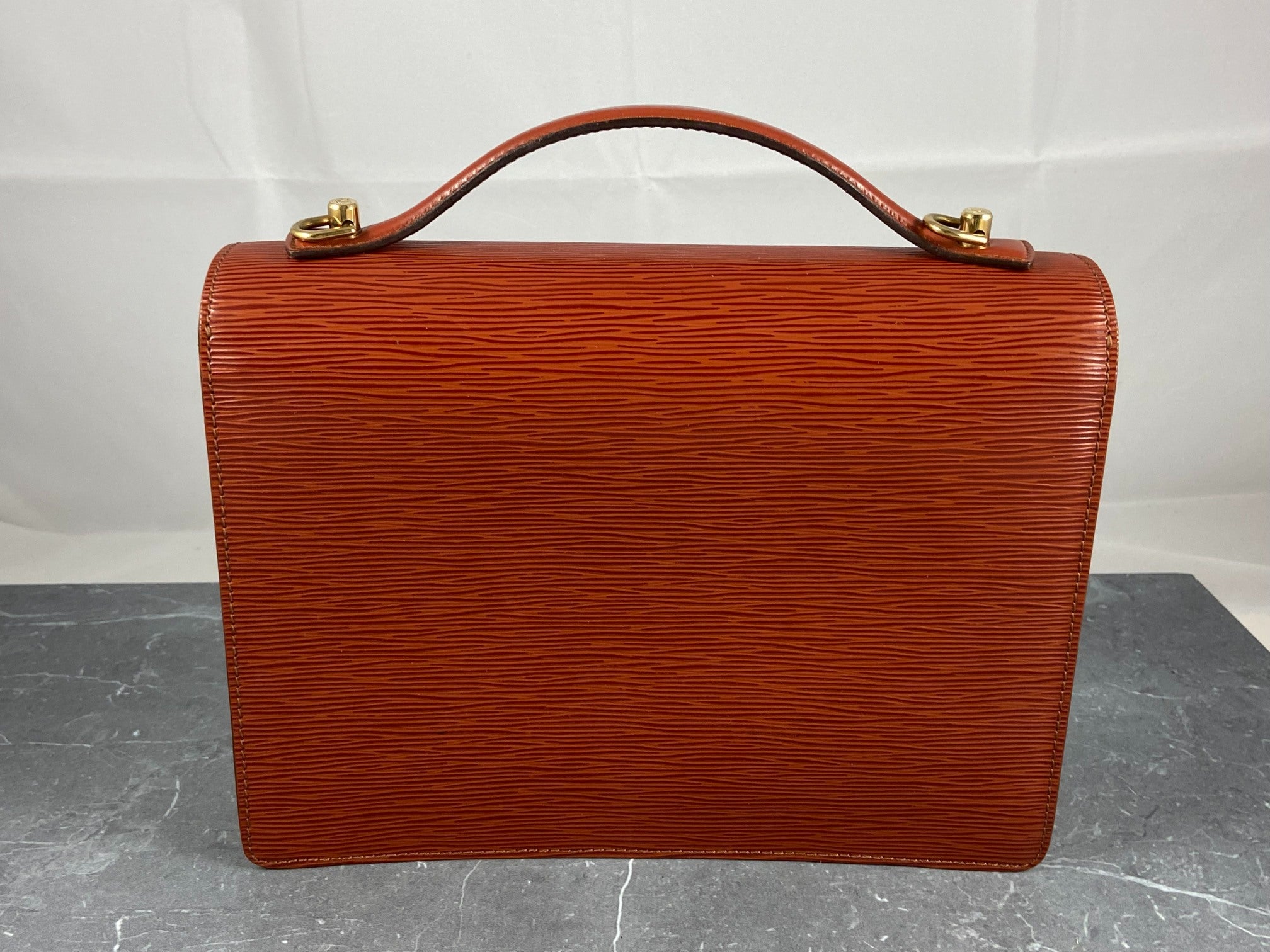 Louis Vuitton Monceau 28 Brown Epi Leather