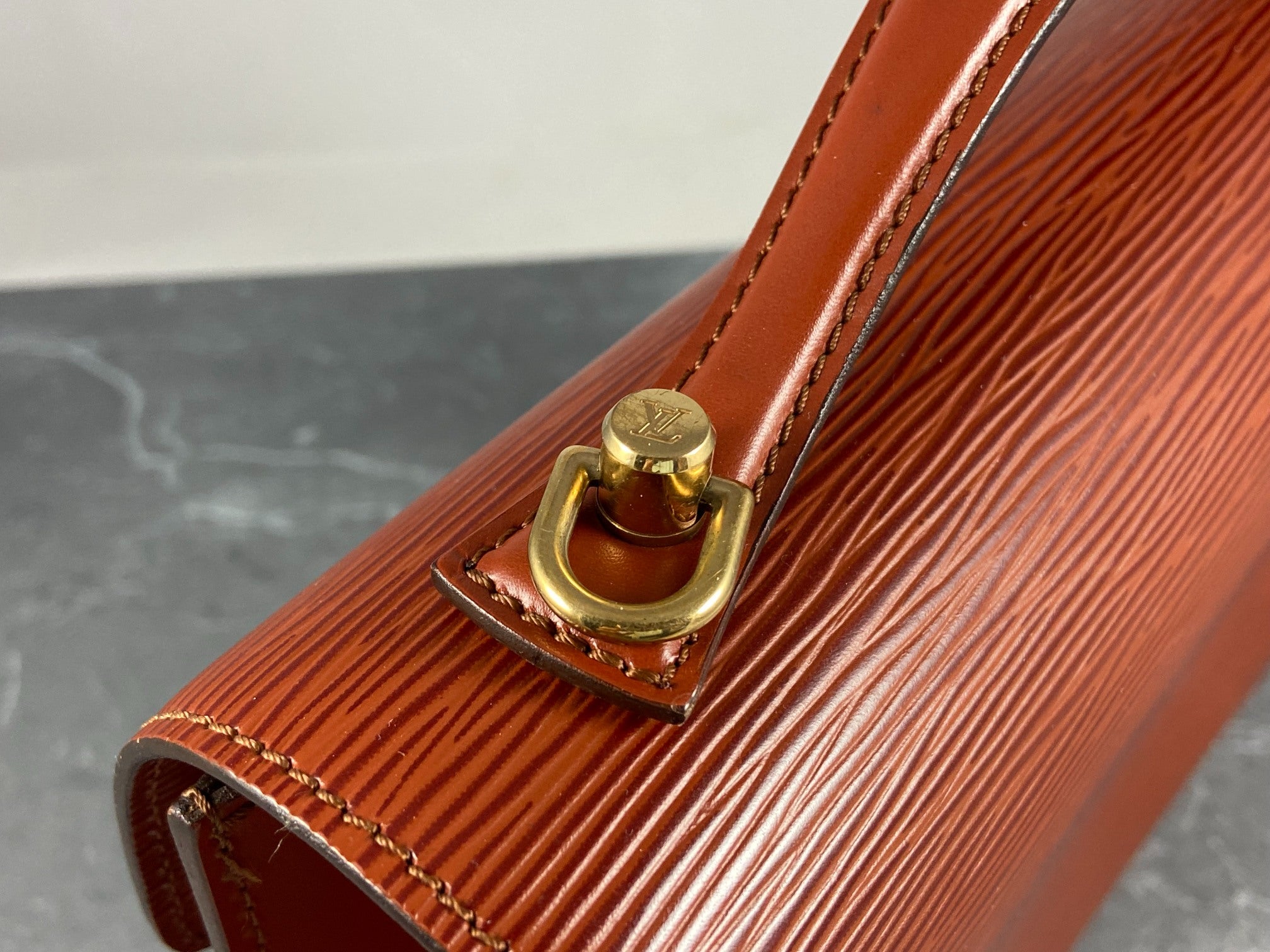 Louis Vuitton Monceau 28 Brown Epi Leather